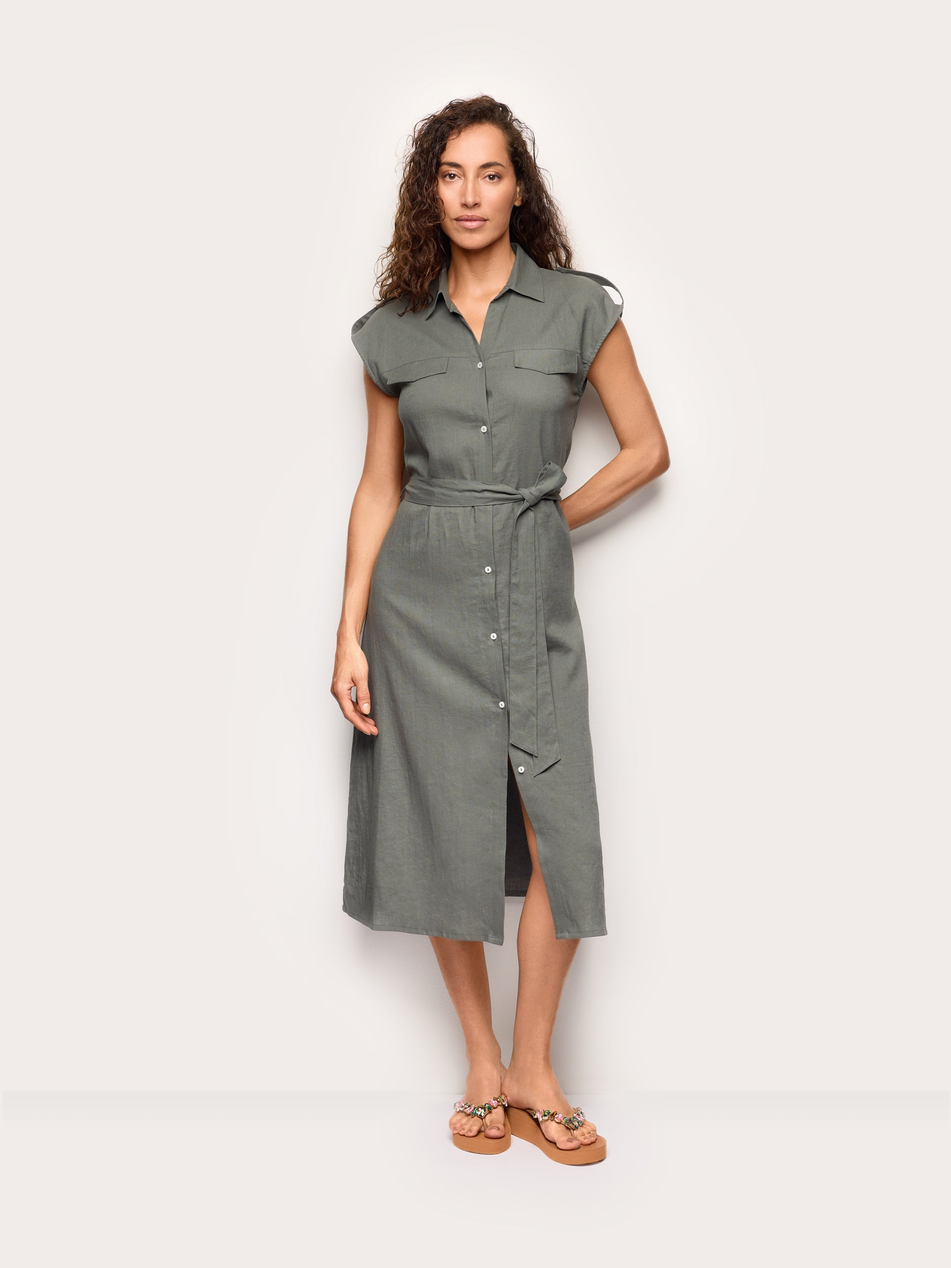 Abito lungo - Linen / Viscose