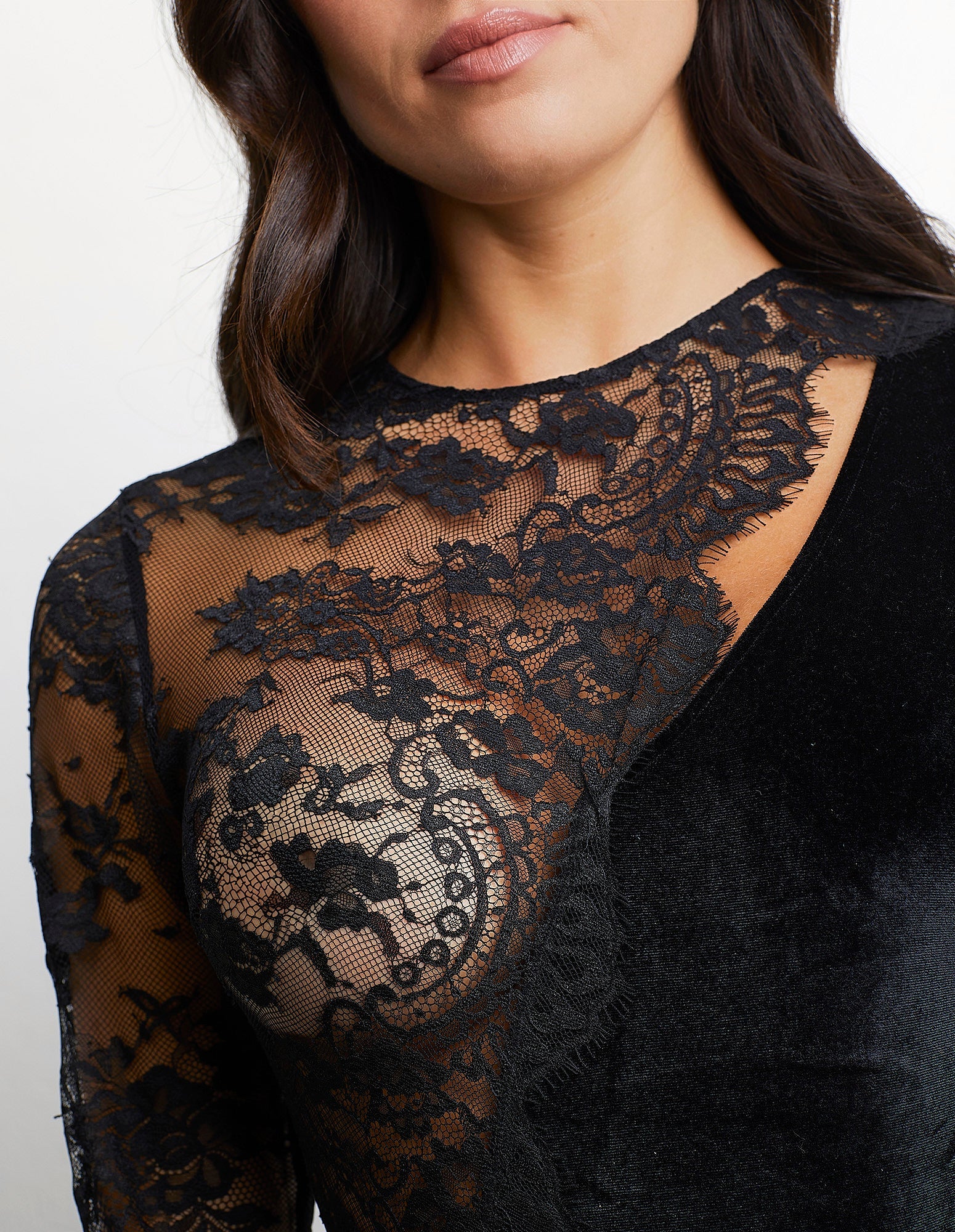 Body monospalla in velluto The Body Collection