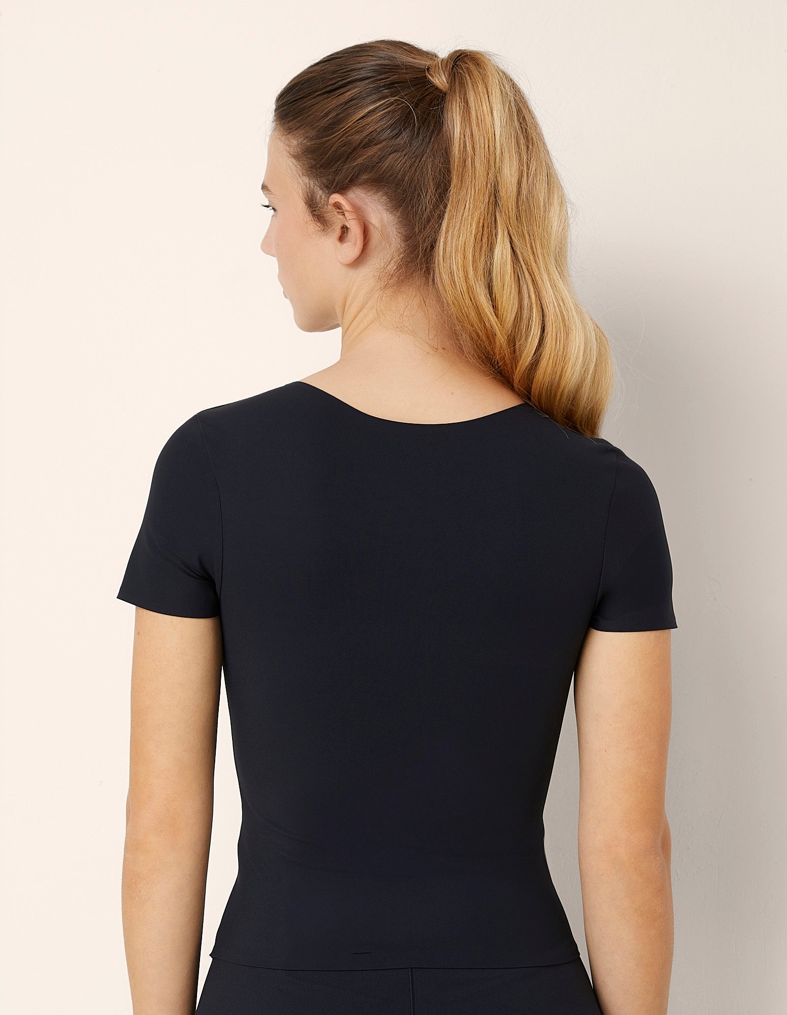 T-shirt sportiva super stretch coppe leggermente imbottite Fitness Lux