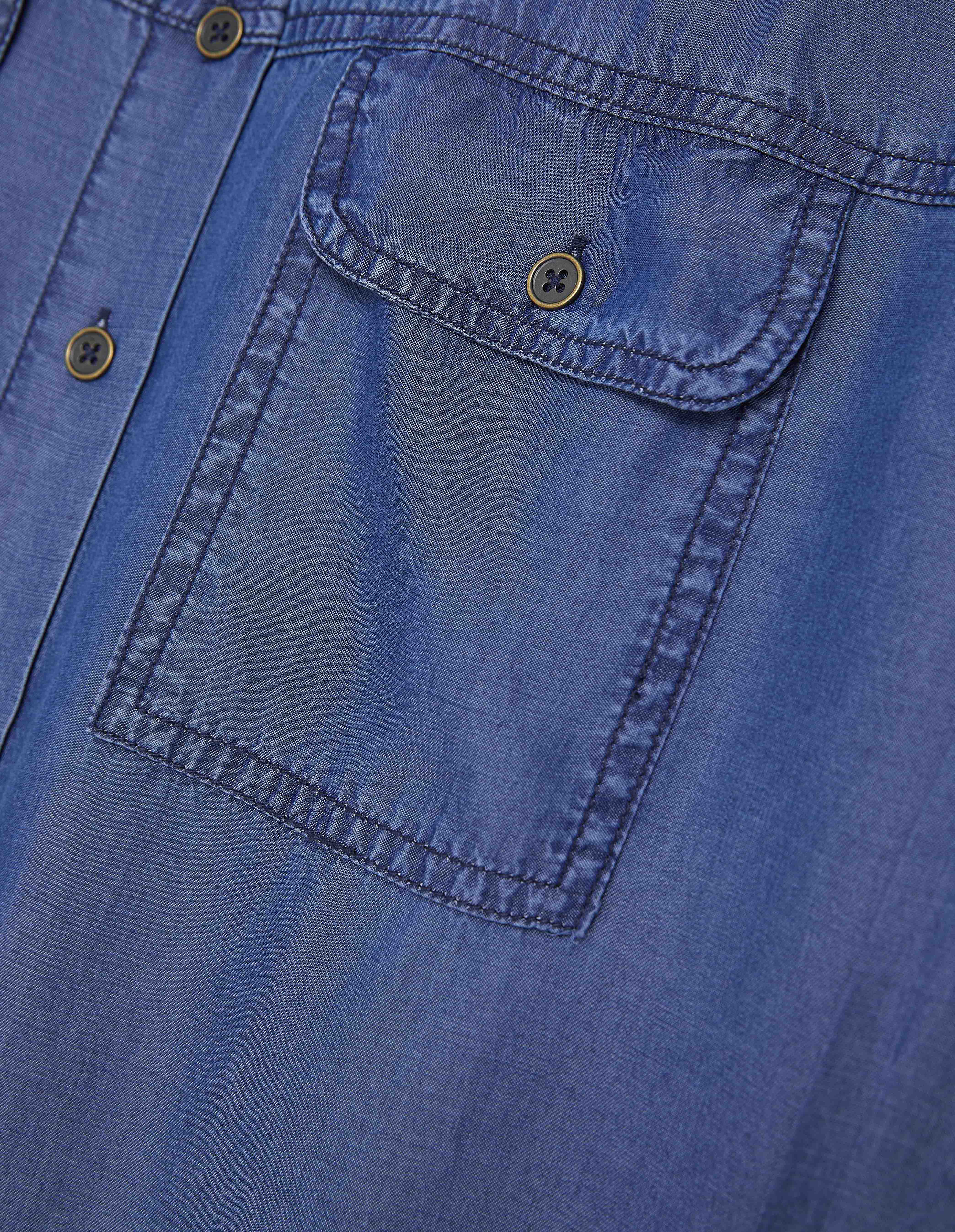 Camicia da donna a maniche lunghe Denim
