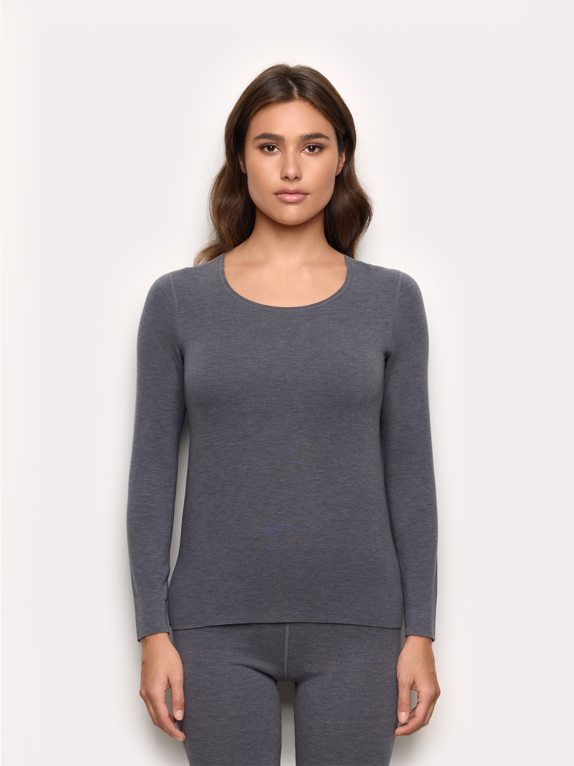 Maglia scollo rotondo interlock di viscosa Next to Skin