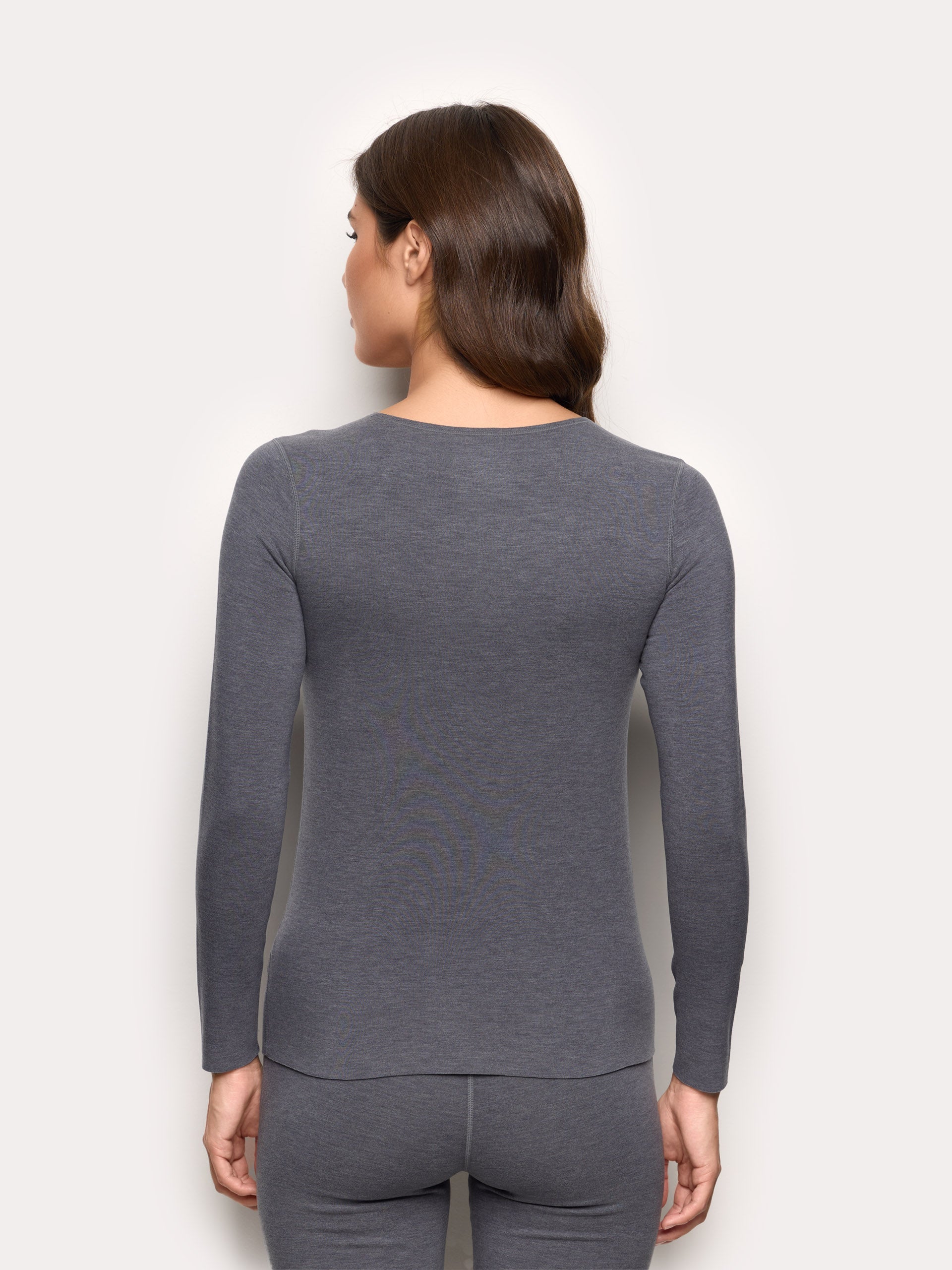 Maglia scollo rotondo interlock di viscosa Next to Skin