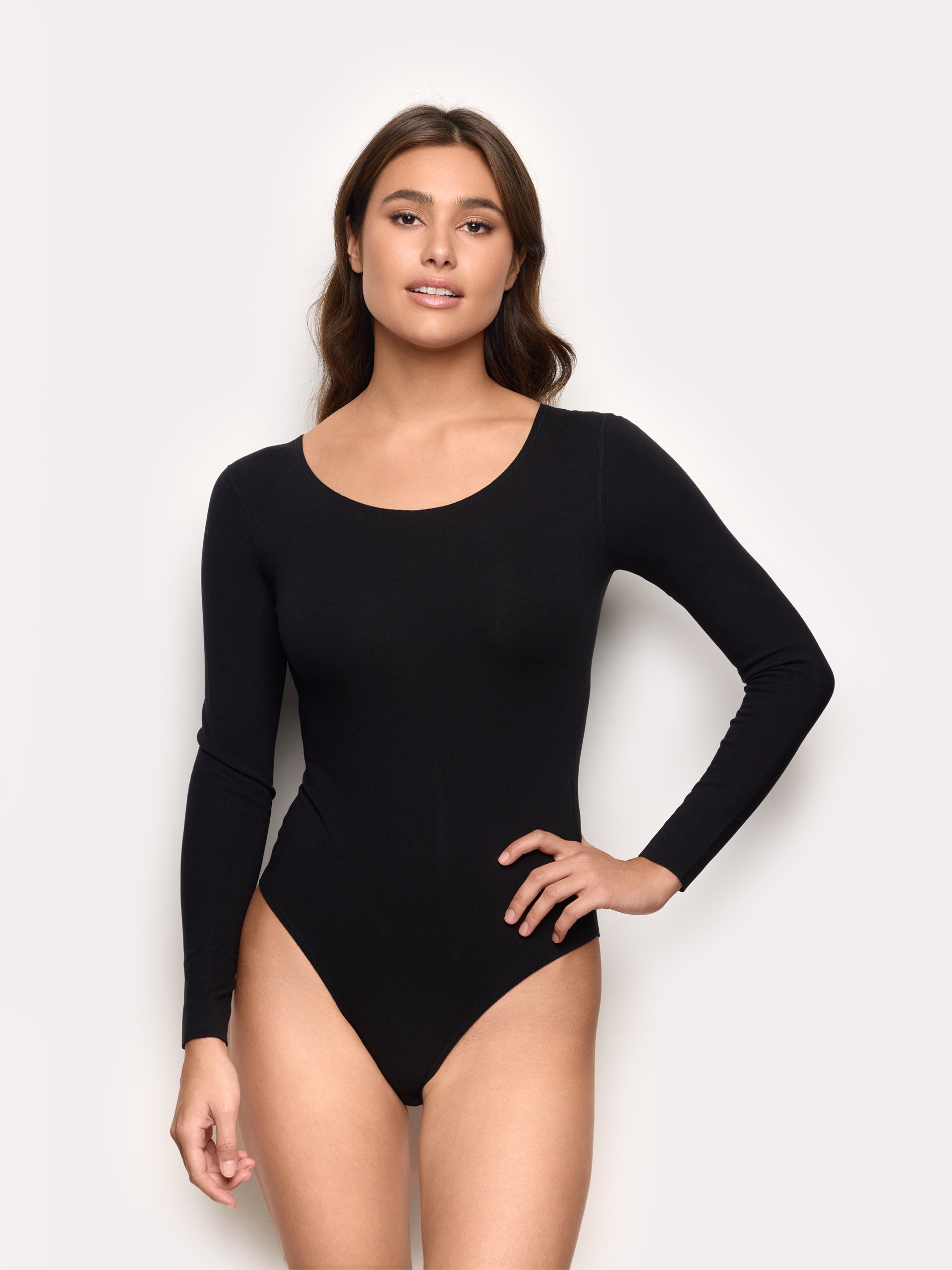 Body scollo rotondo interlock di viscosa Next to Skin