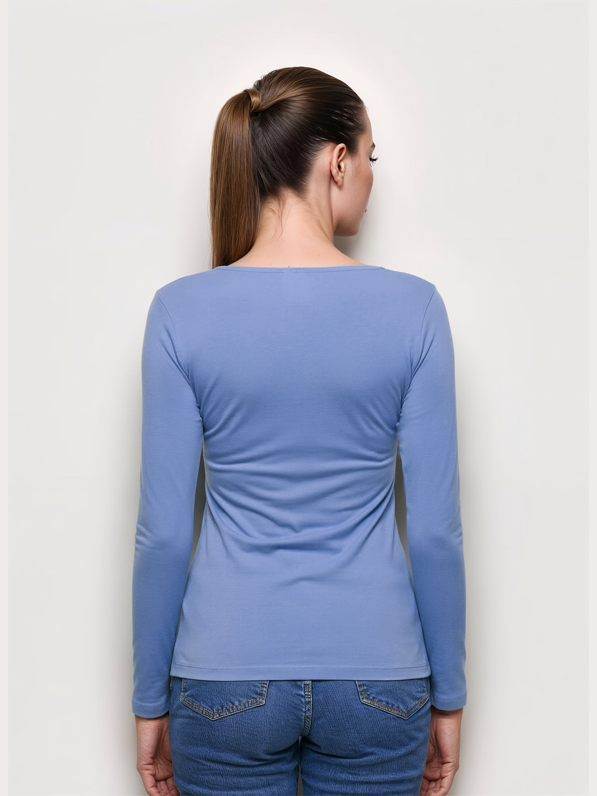 Maglia manica lunga con TENCEL™ Modal e Seta