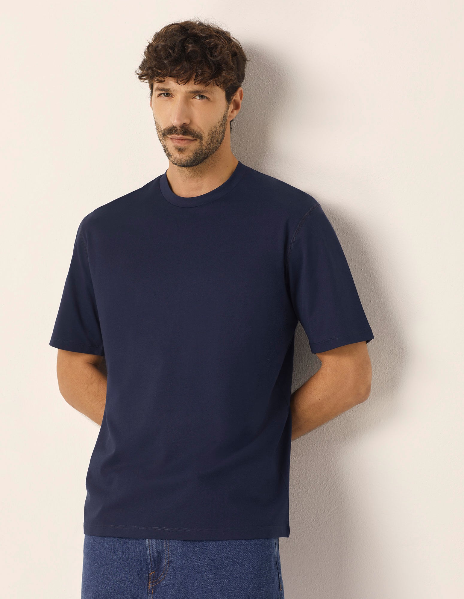 Maglia girocollo a maniche corte Fresh