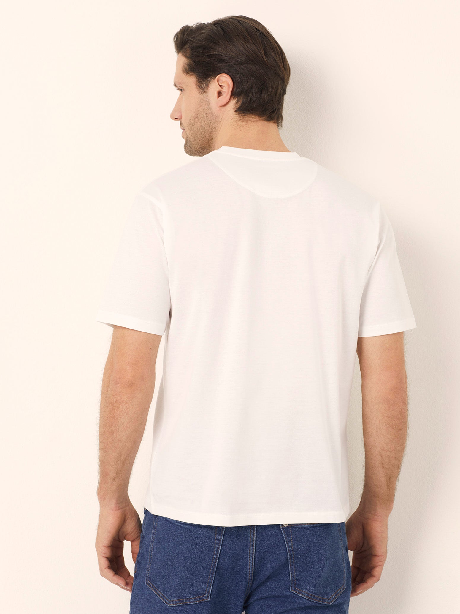 T-shirt girocollo da uomo in cotone Premium Cotton