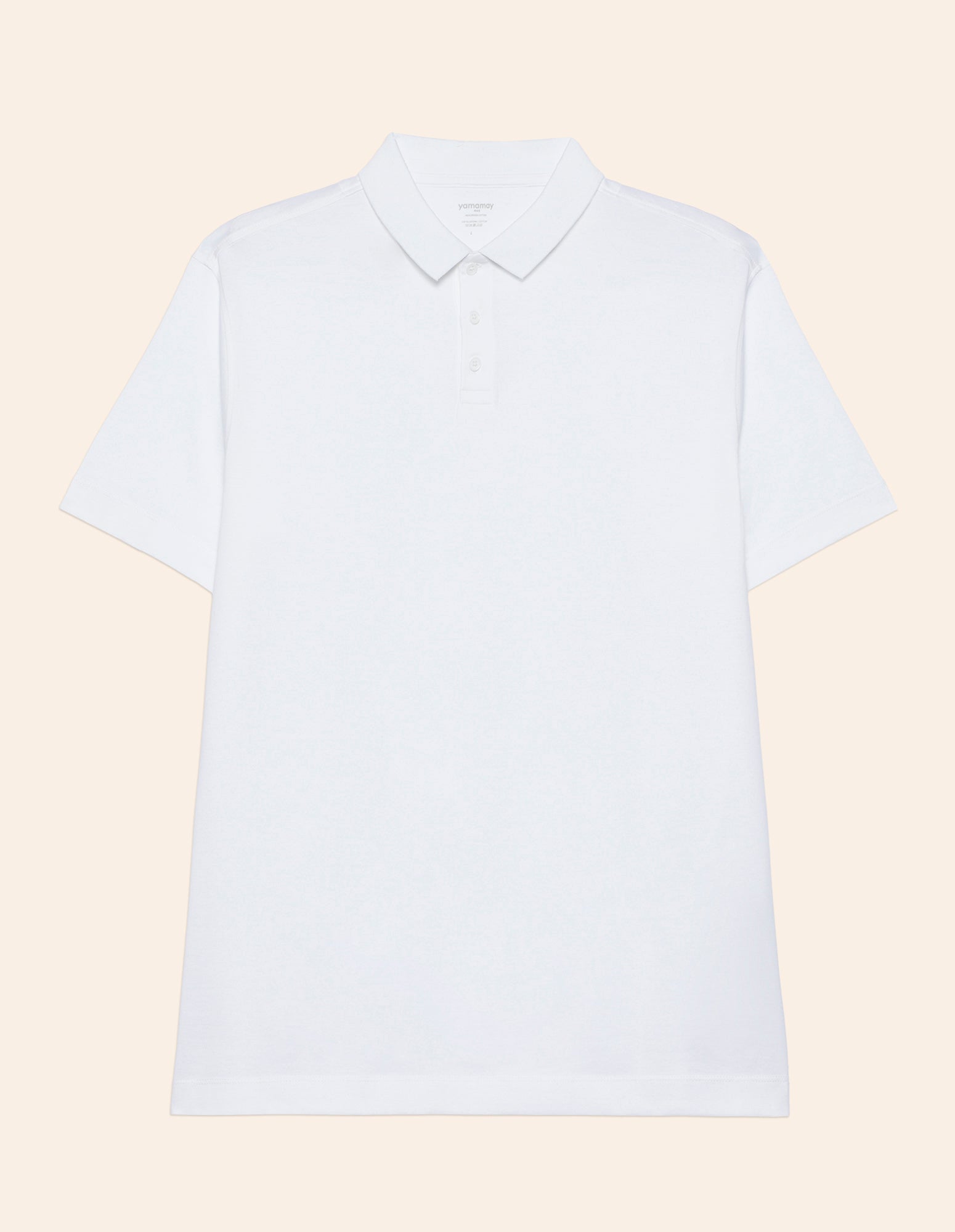 T-shirt taglio polo da uomo in cotone Premium Cotton