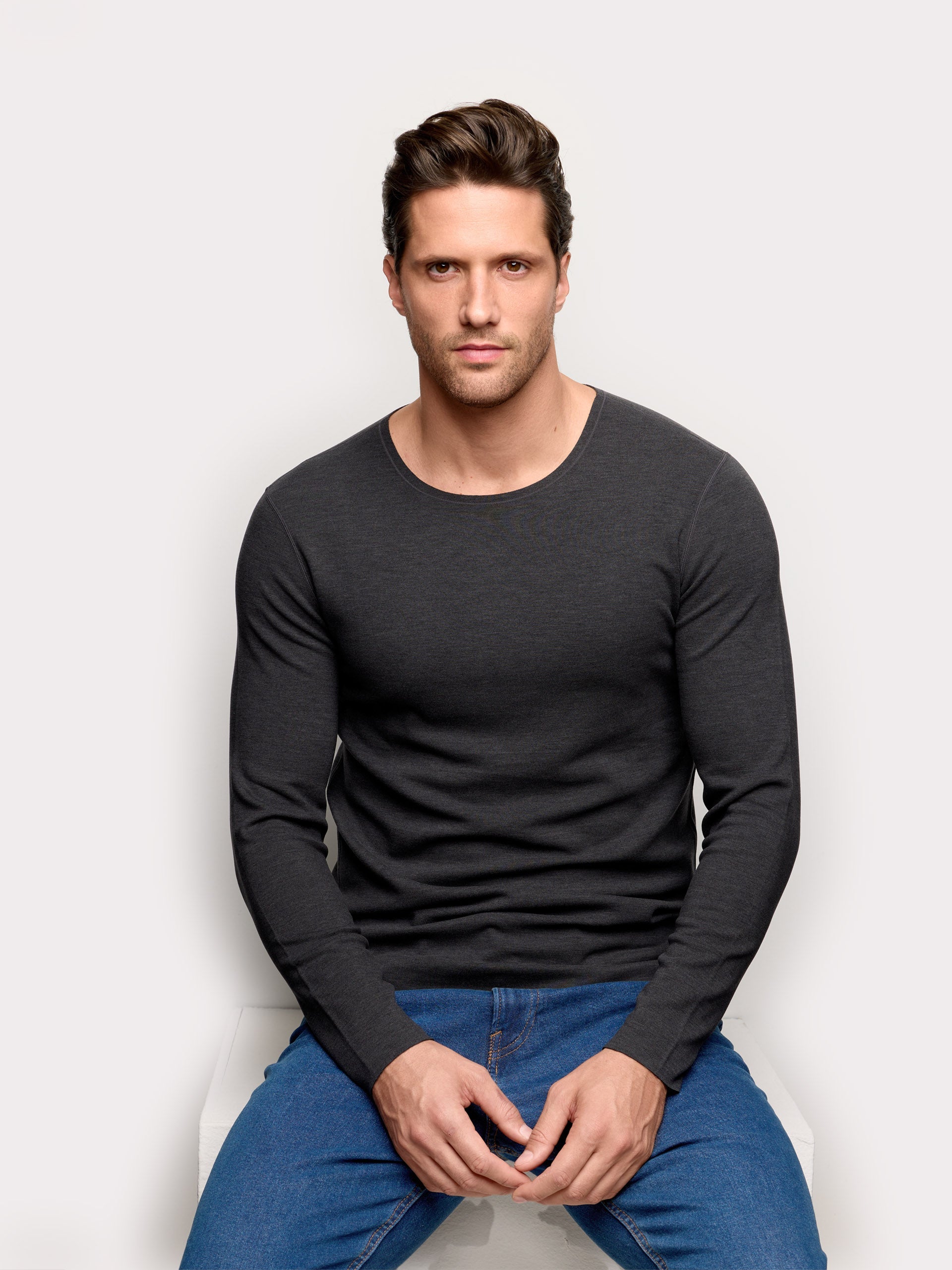 Maglia girocollo da uomo Next to Skin