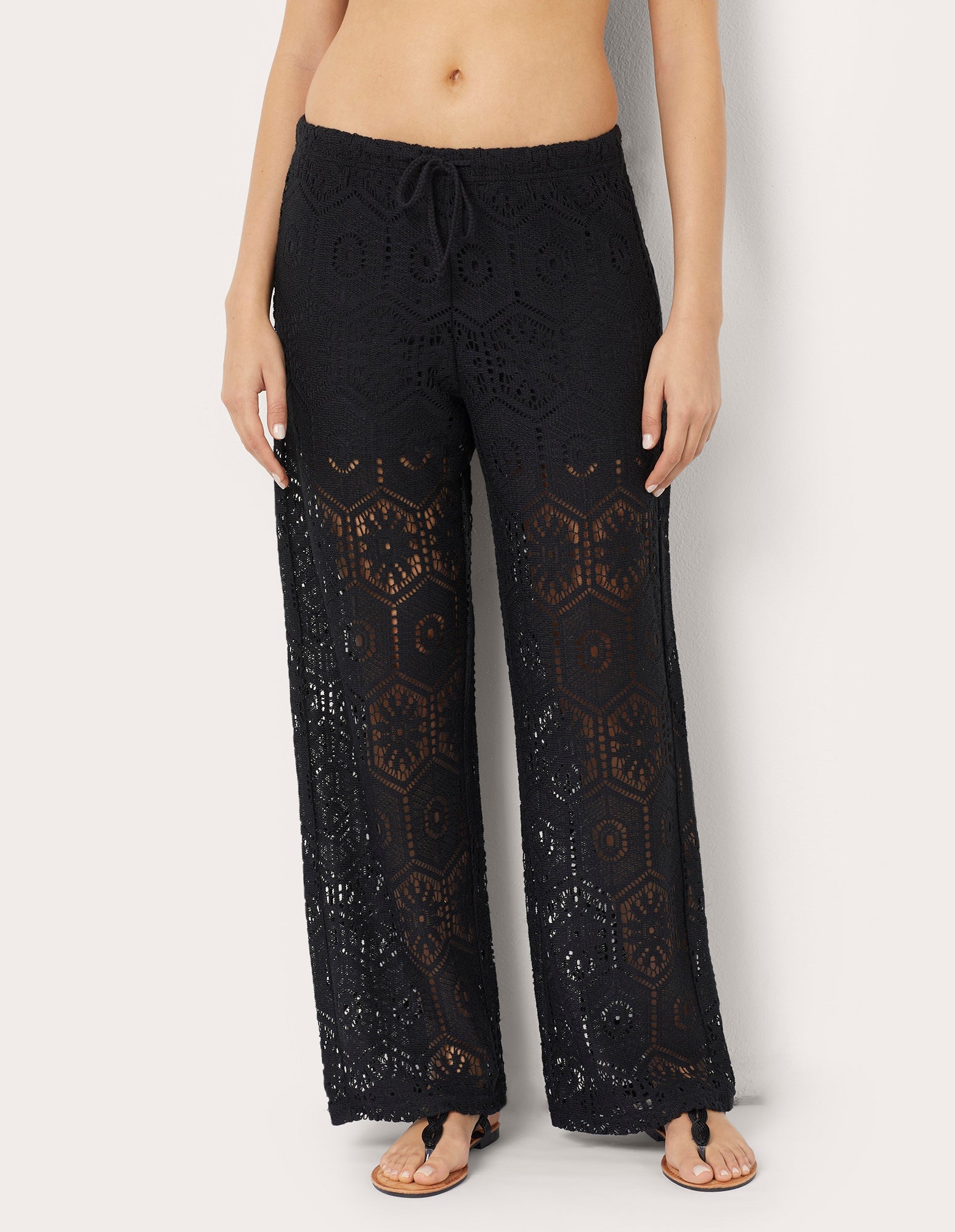 Pantalone lungo traforato Crochet