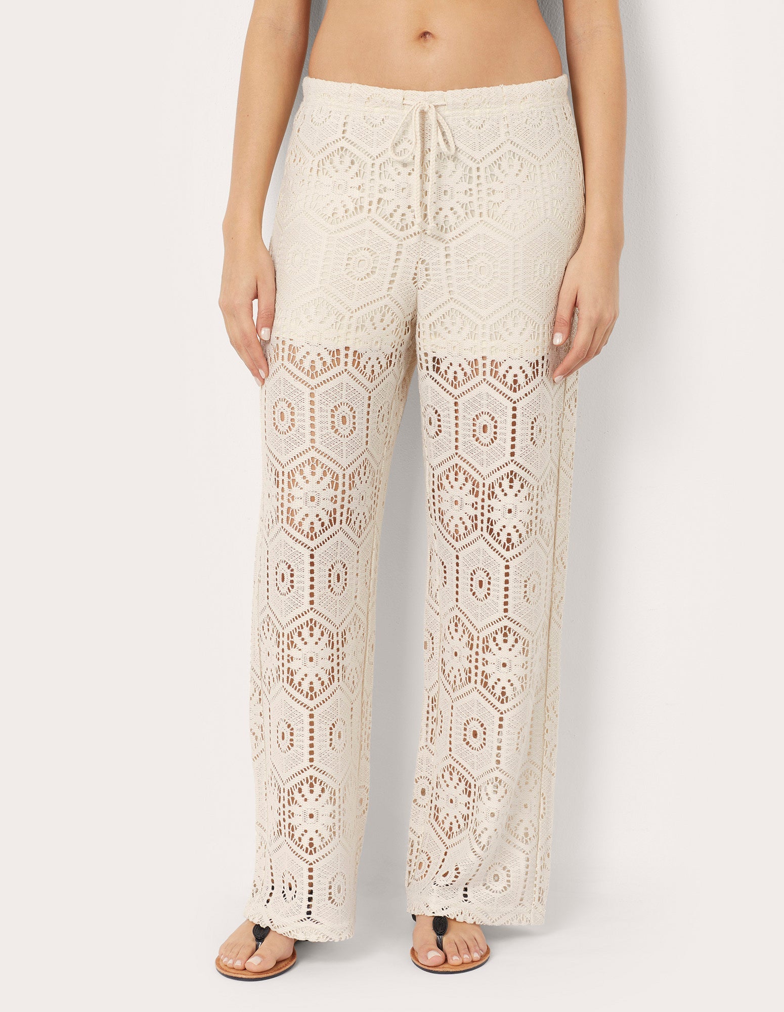 Pantalone lungo traforato Crochet