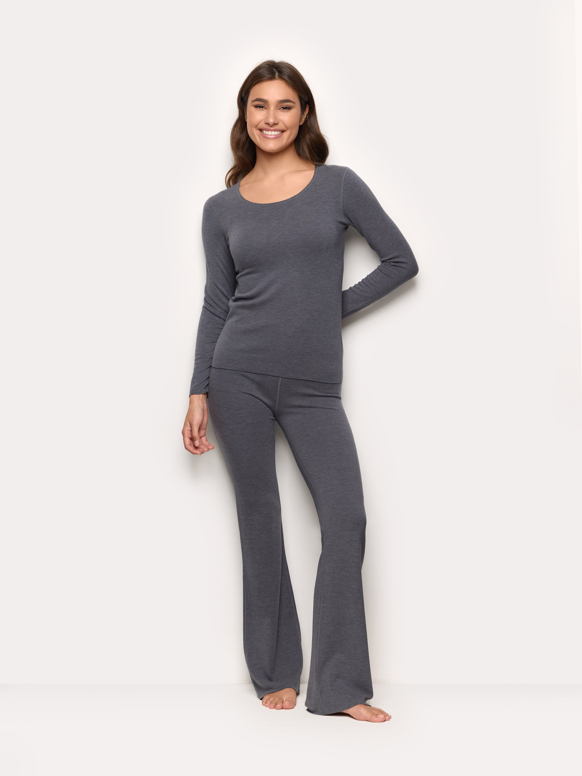 Leggings flare da donna interlock di viscosa Next to Skin