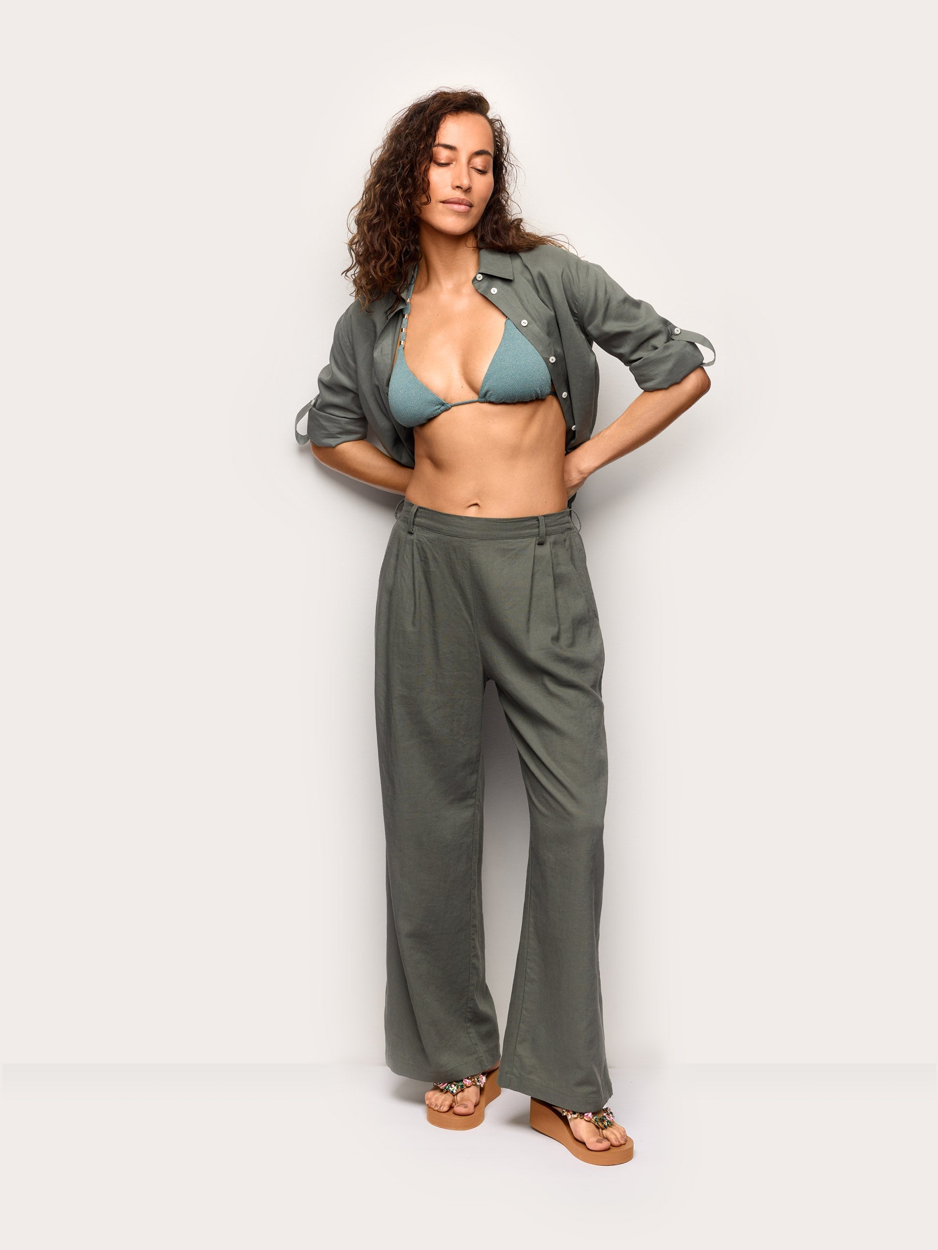 Pantalone lungo - Linen / Viscose