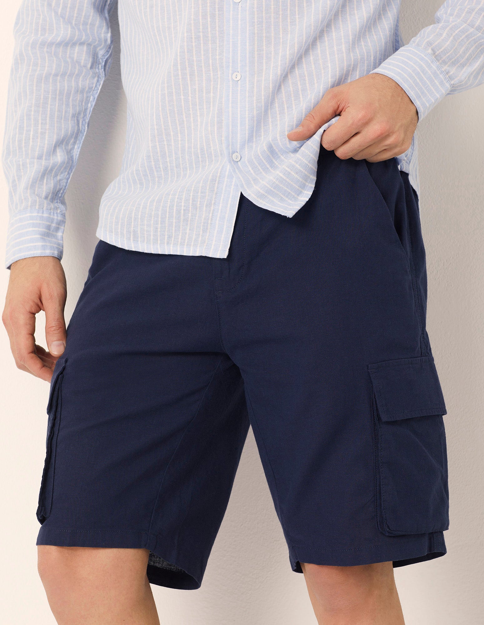 Bermuda modello cargo Cotton Linen