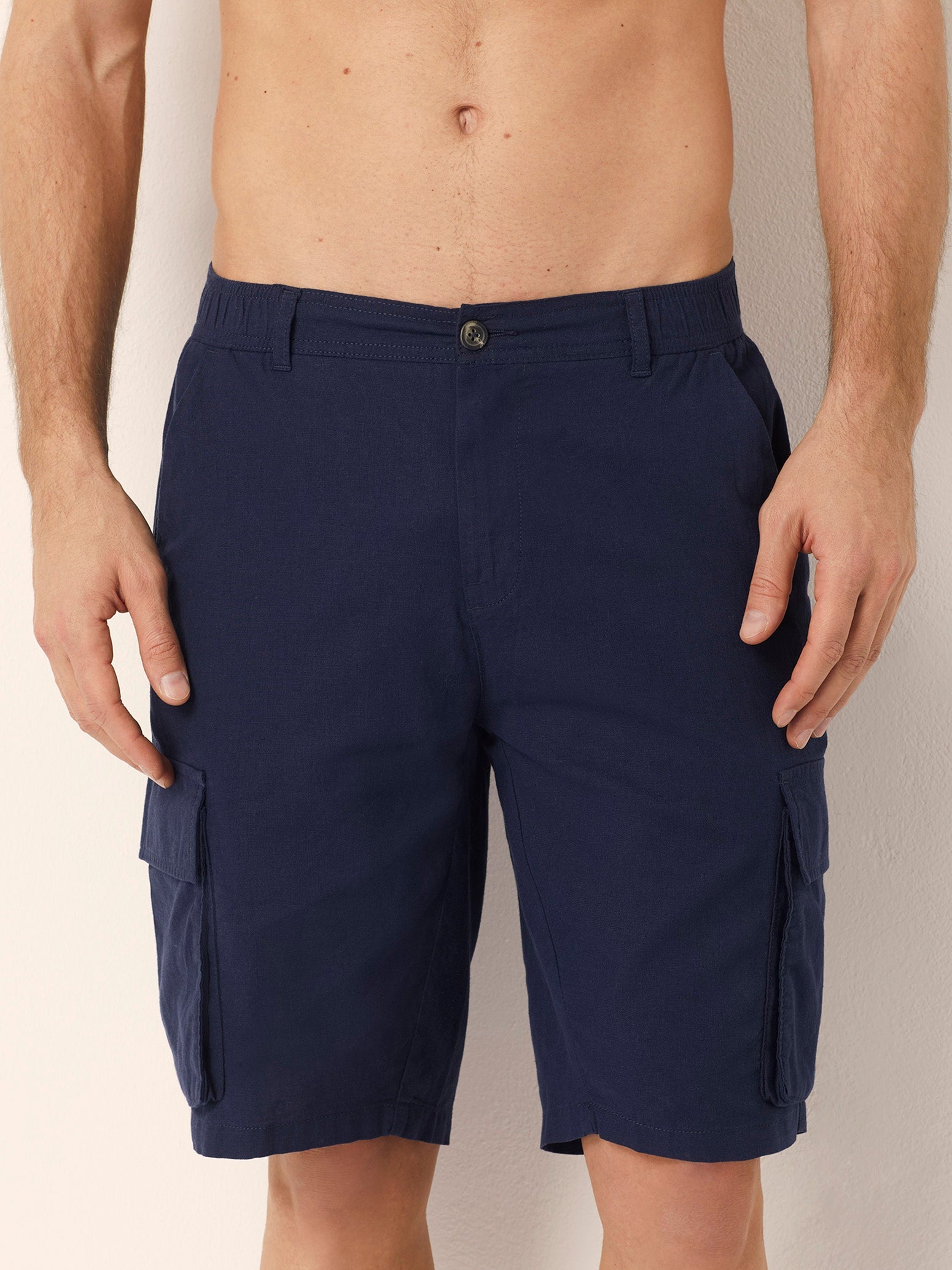 Bermuda modello cargo Cotton Linen