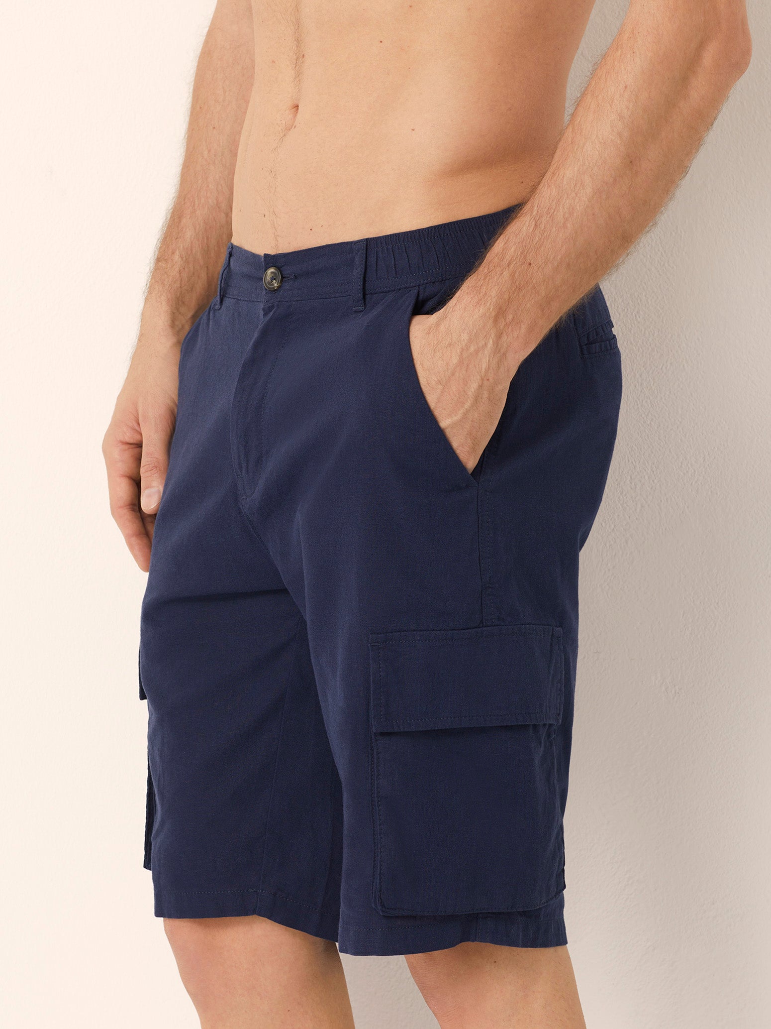 Bermuda modello cargo Cotton Linen