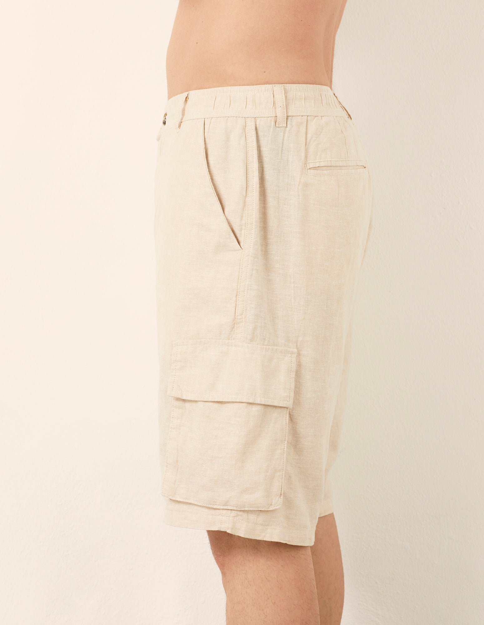 Bermuda modello cargo Cotton Linen