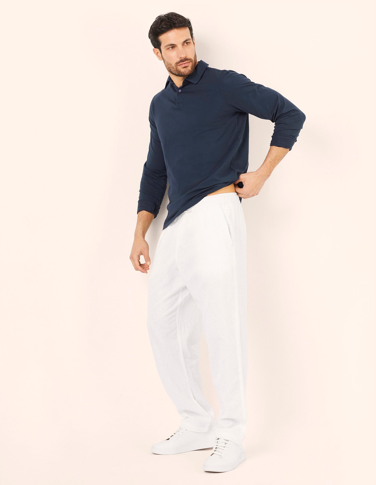 Pantalone lungo da uomo Cotton Linen