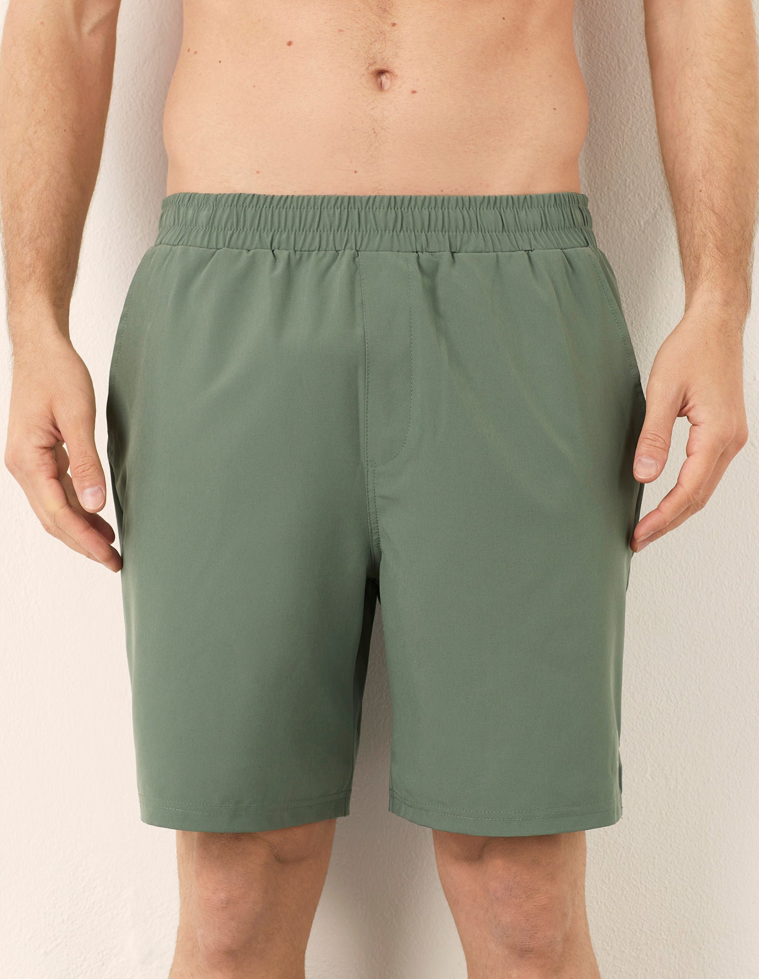 Bermuda materiale tecnico elasticizzato con logo Yamamay Sport