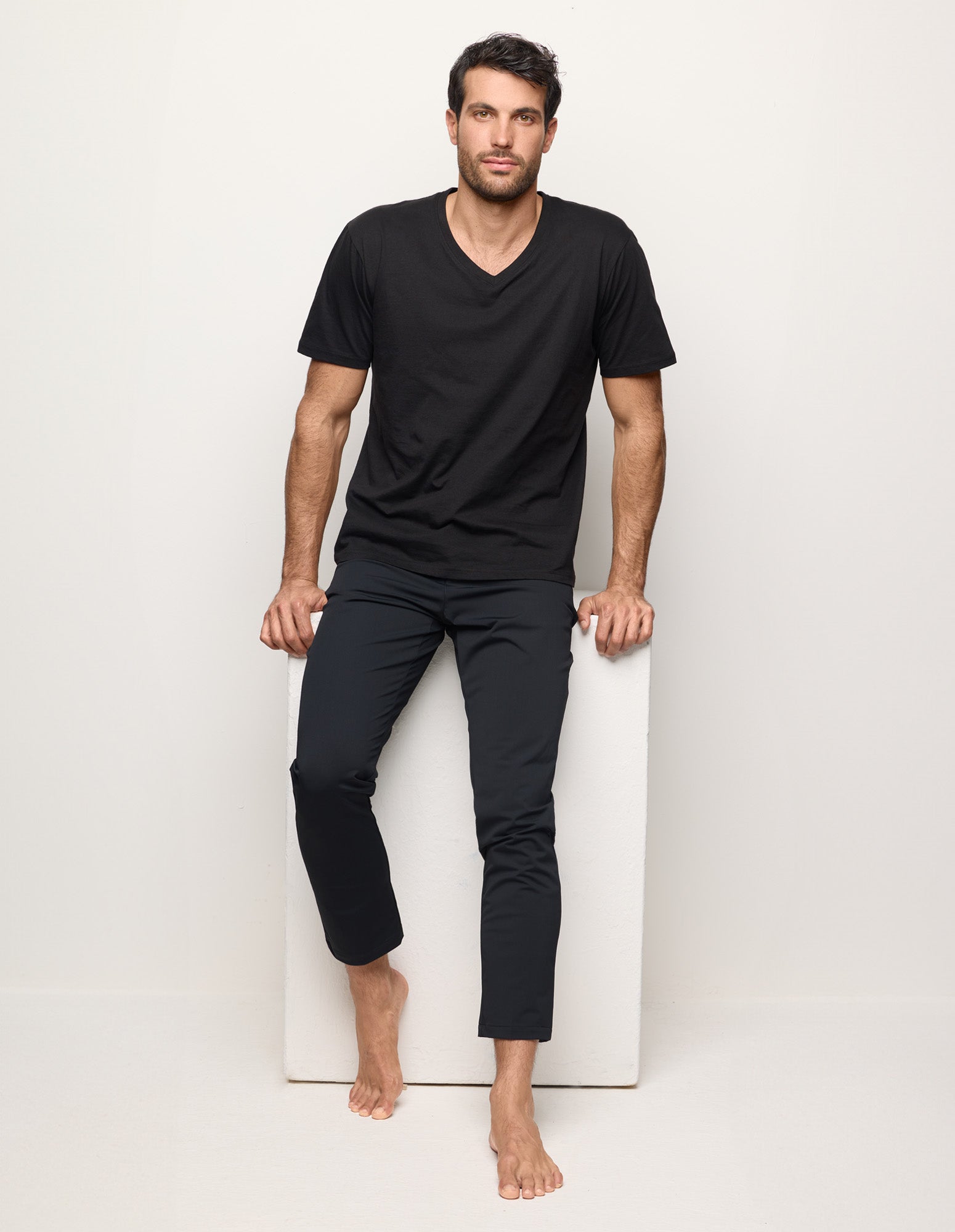 Pantalone lungo da uomo elasticizzato Easy Travel