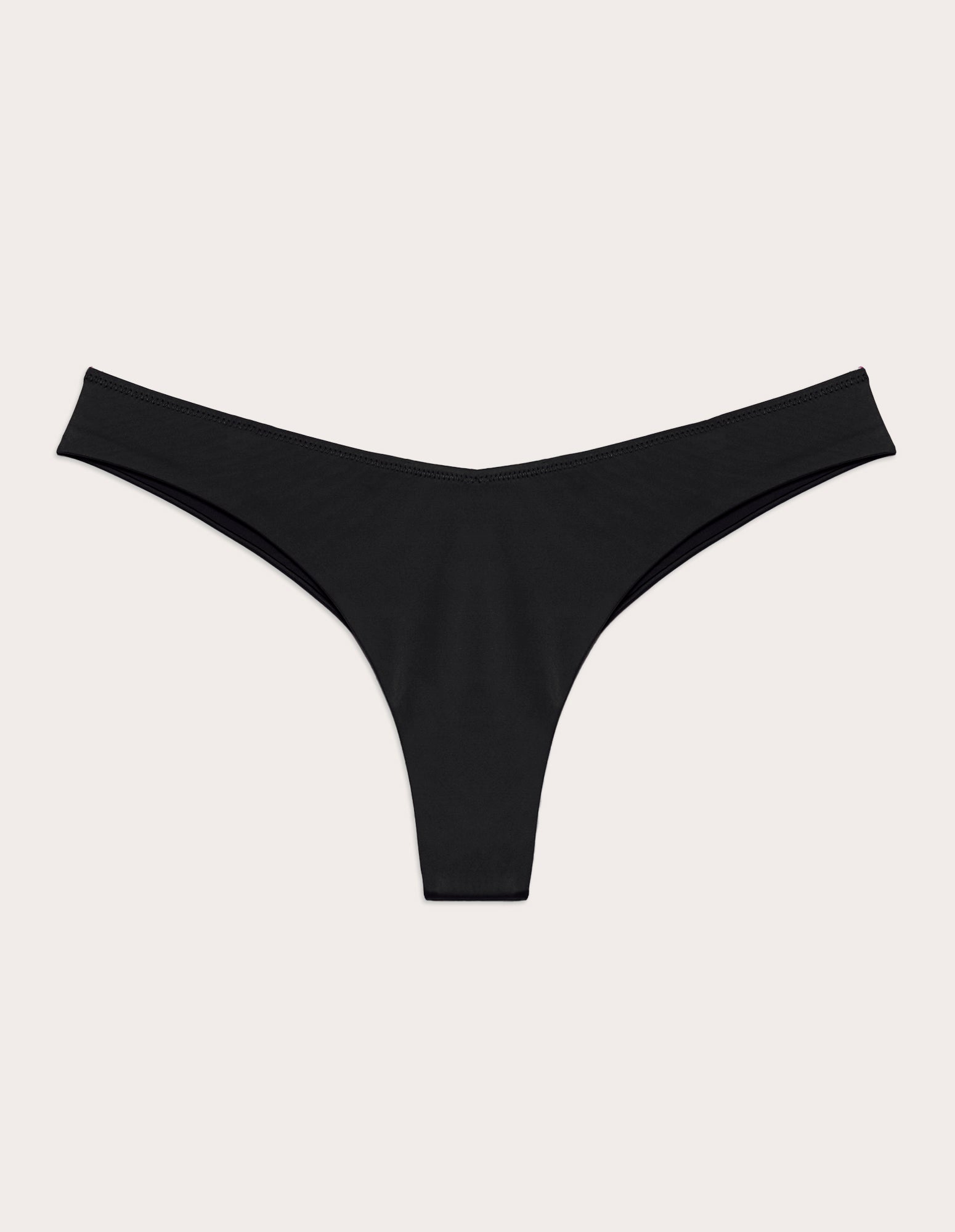 Brasiliana del costume nera in microfibra  Essentials