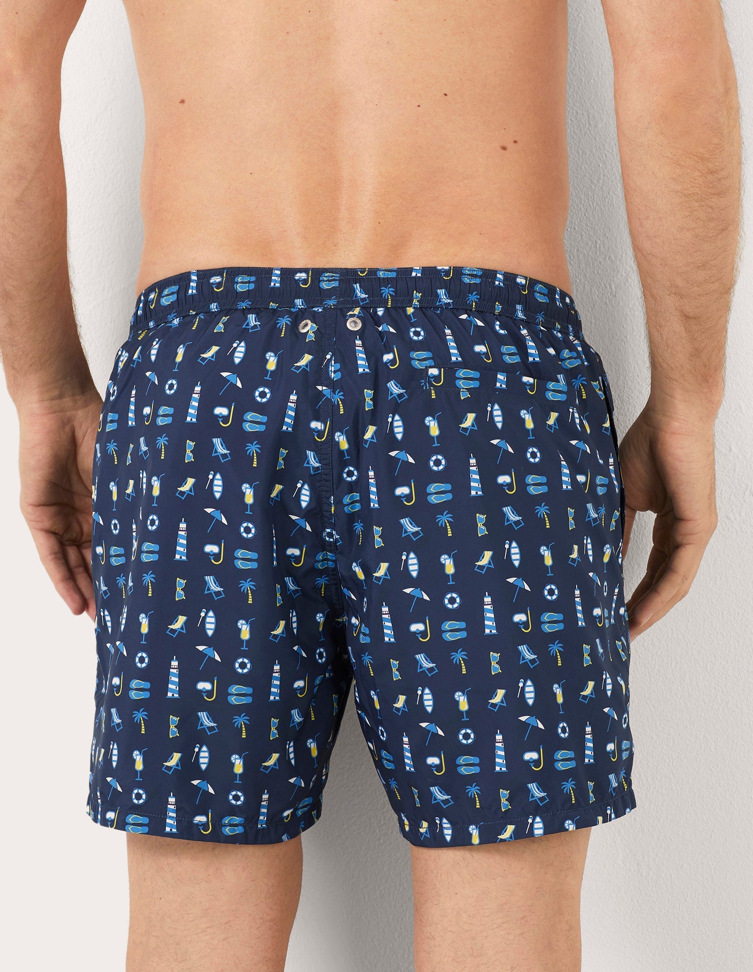 Costume boxer da uomo con elementi marini Marina I