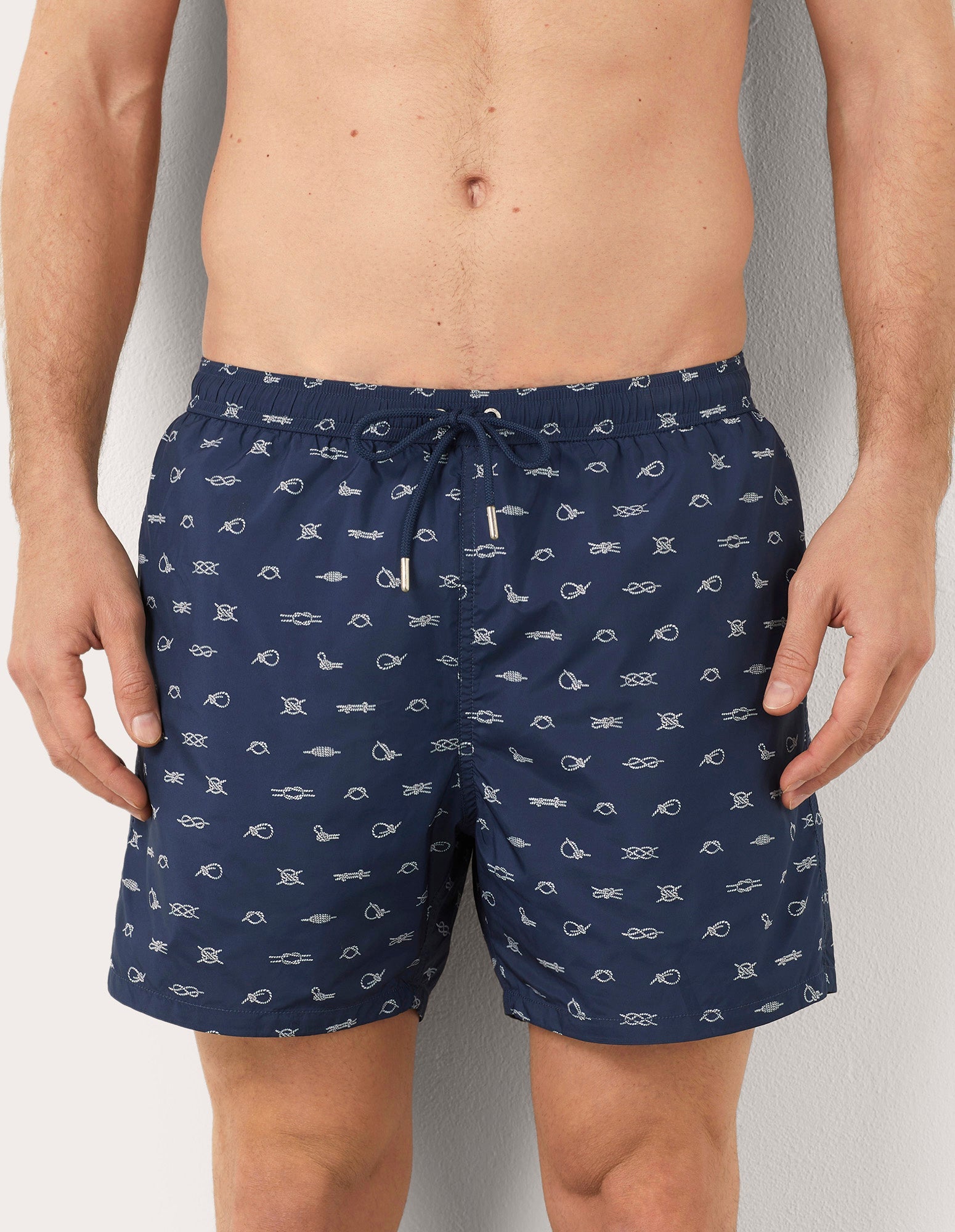 Costume boxer da uomo con elementi nautici Marina I