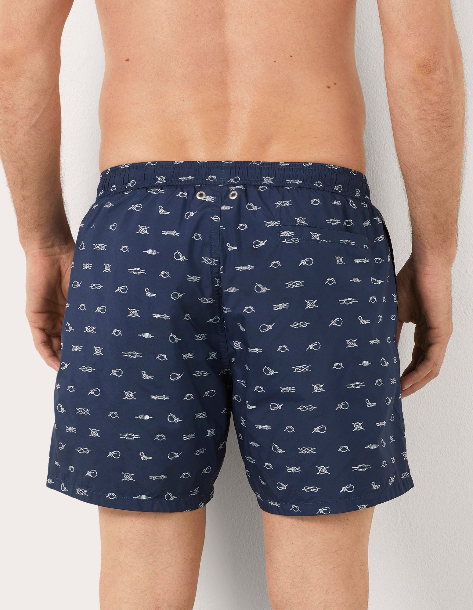 Costume boxer da uomo con elementi nautici Marina I