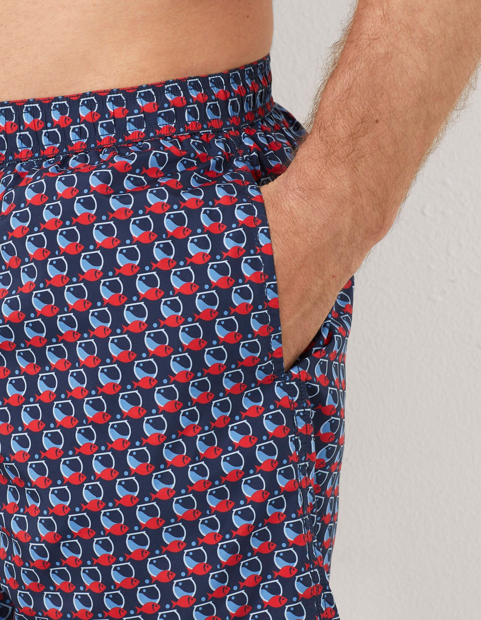 Costume boxer da uomo con pesci Marina I