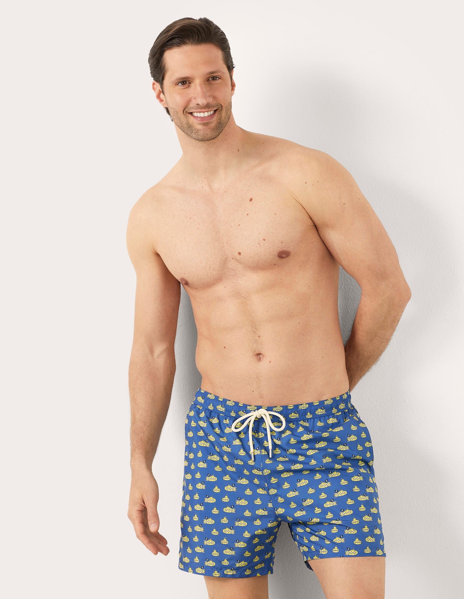 Costume boxer da uomo con sottomarini Funny I