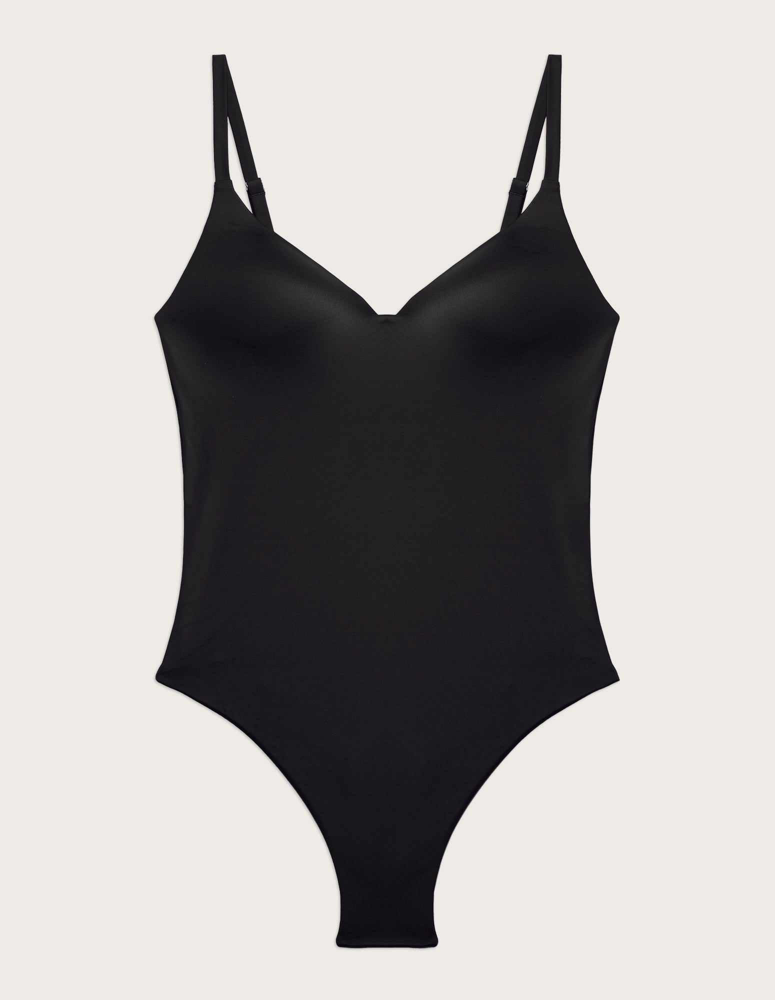 Costume intero nero con coppe leggermente imbottite Essentials
