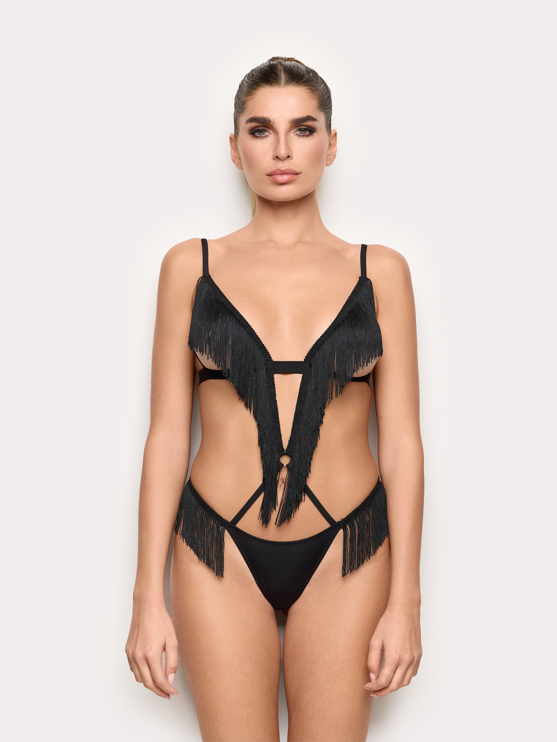 Body senza ferretto con frange - Privè Dana