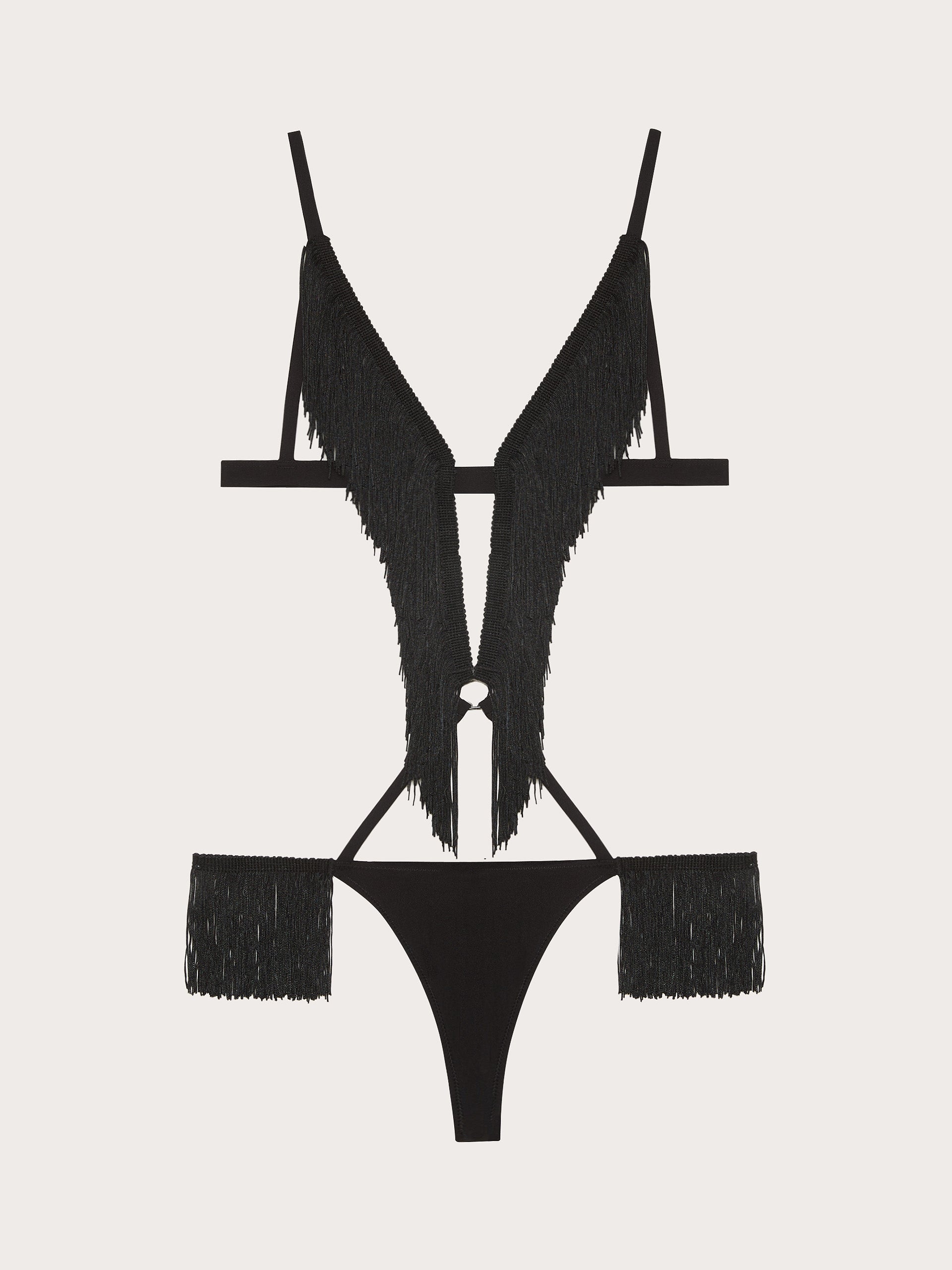 Body senza ferretto con frange - Privè Dana