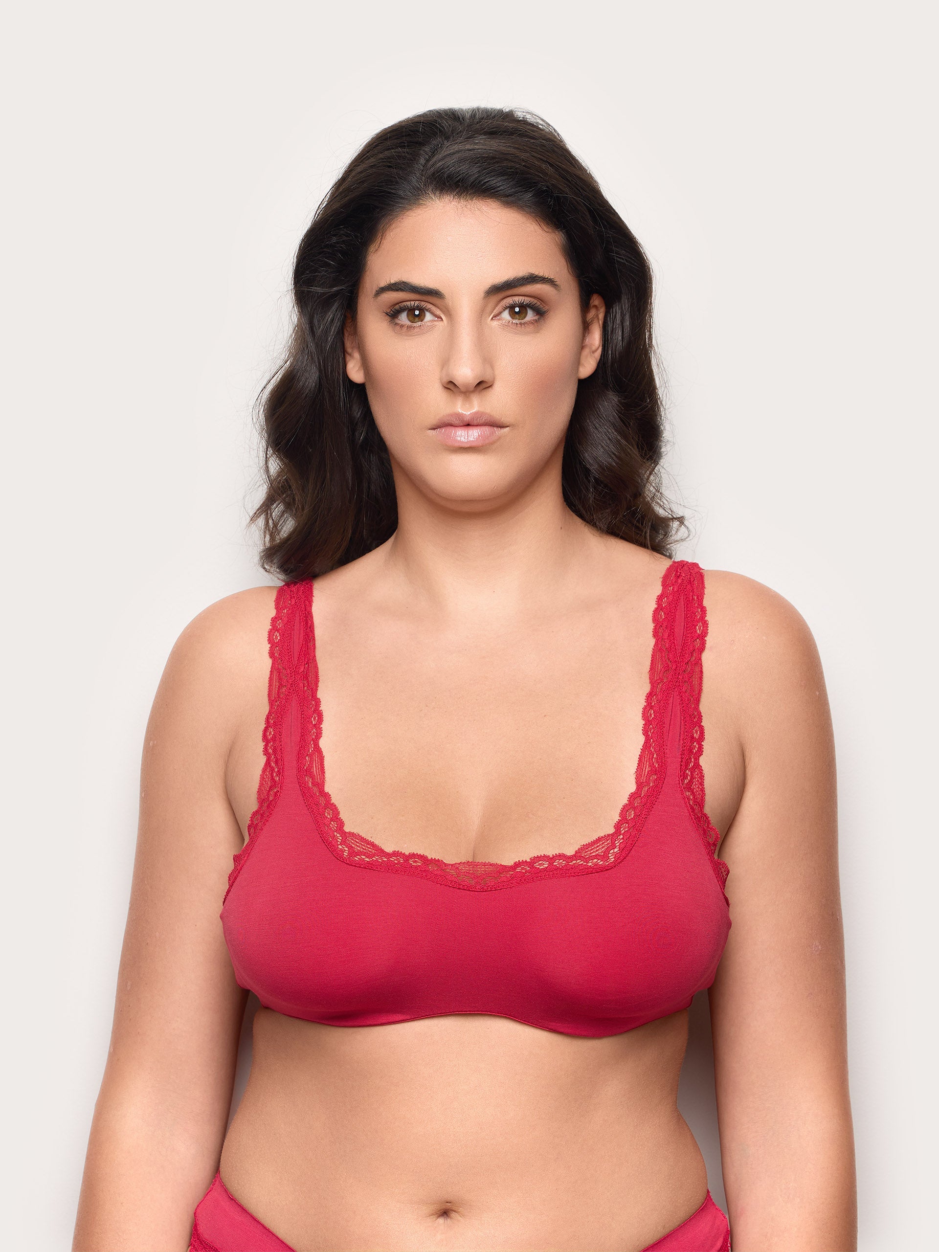 Bralette sfoderata con ferretto flessibile TENCEL™ Modal con seta