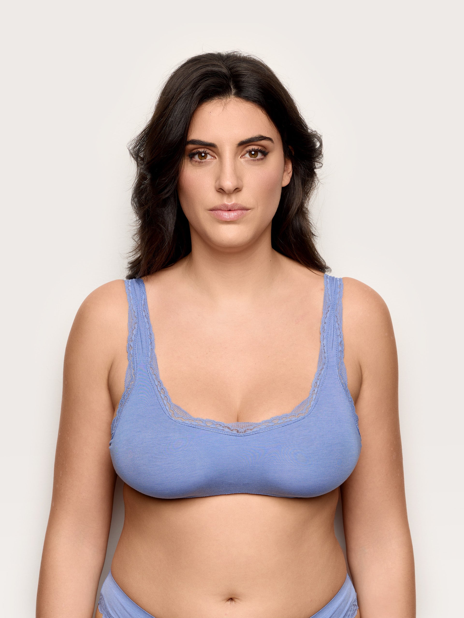 Bralette sfoderata con ferretto flessibile TENCEL™ Modal con seta