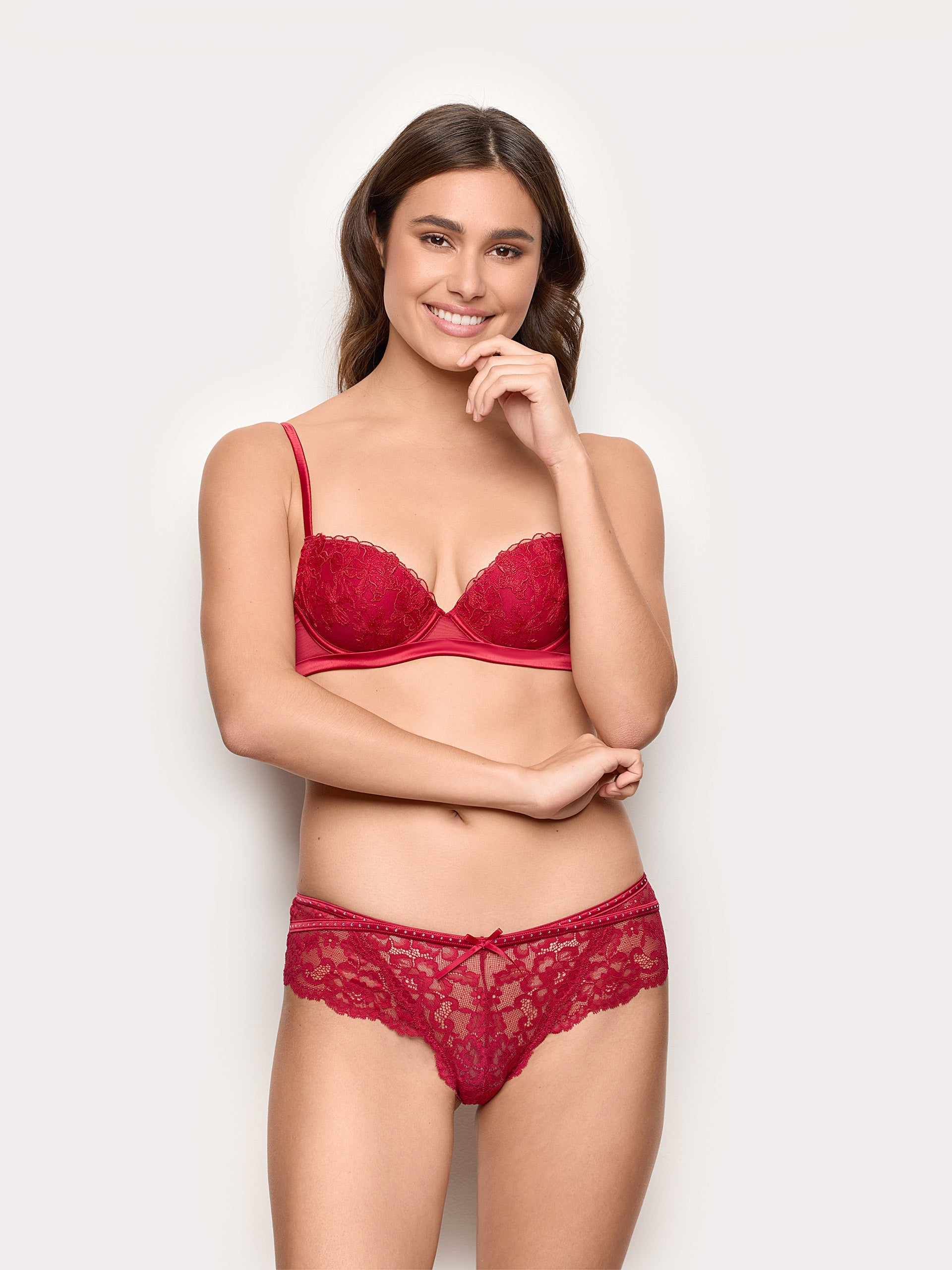 Culotte perizoma pizzo floreale Xmas Jolly