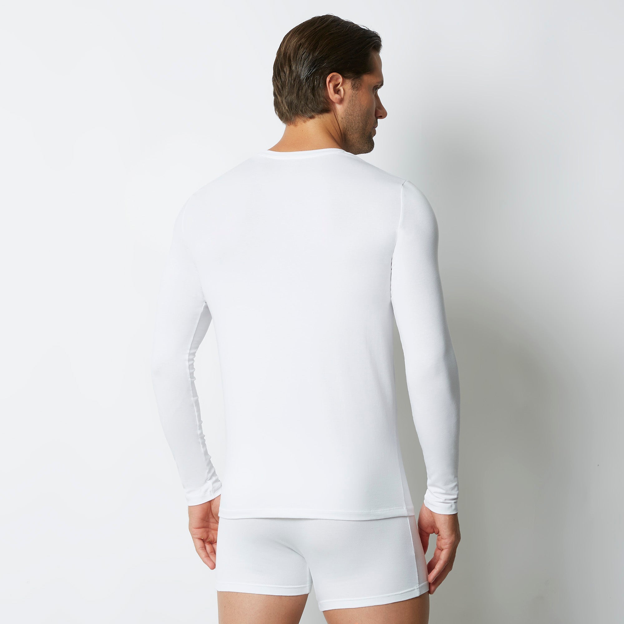 Maglia girocollo uomo a maniche lunghe in cotone New Simply