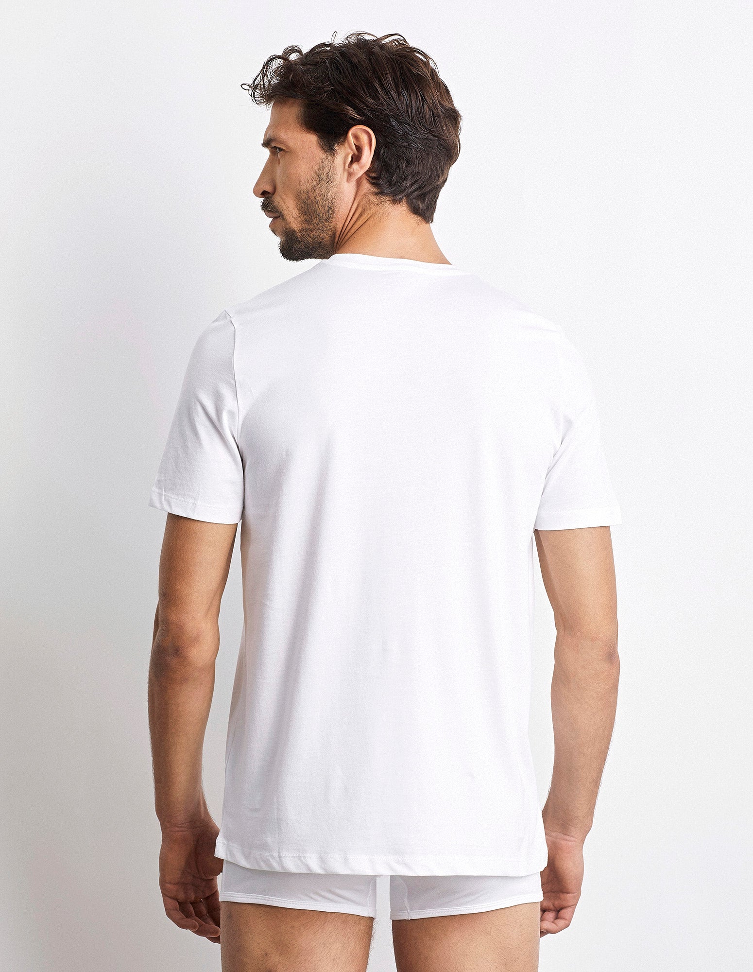 T-shirt girocollo uomo in cotone Supima Luxury