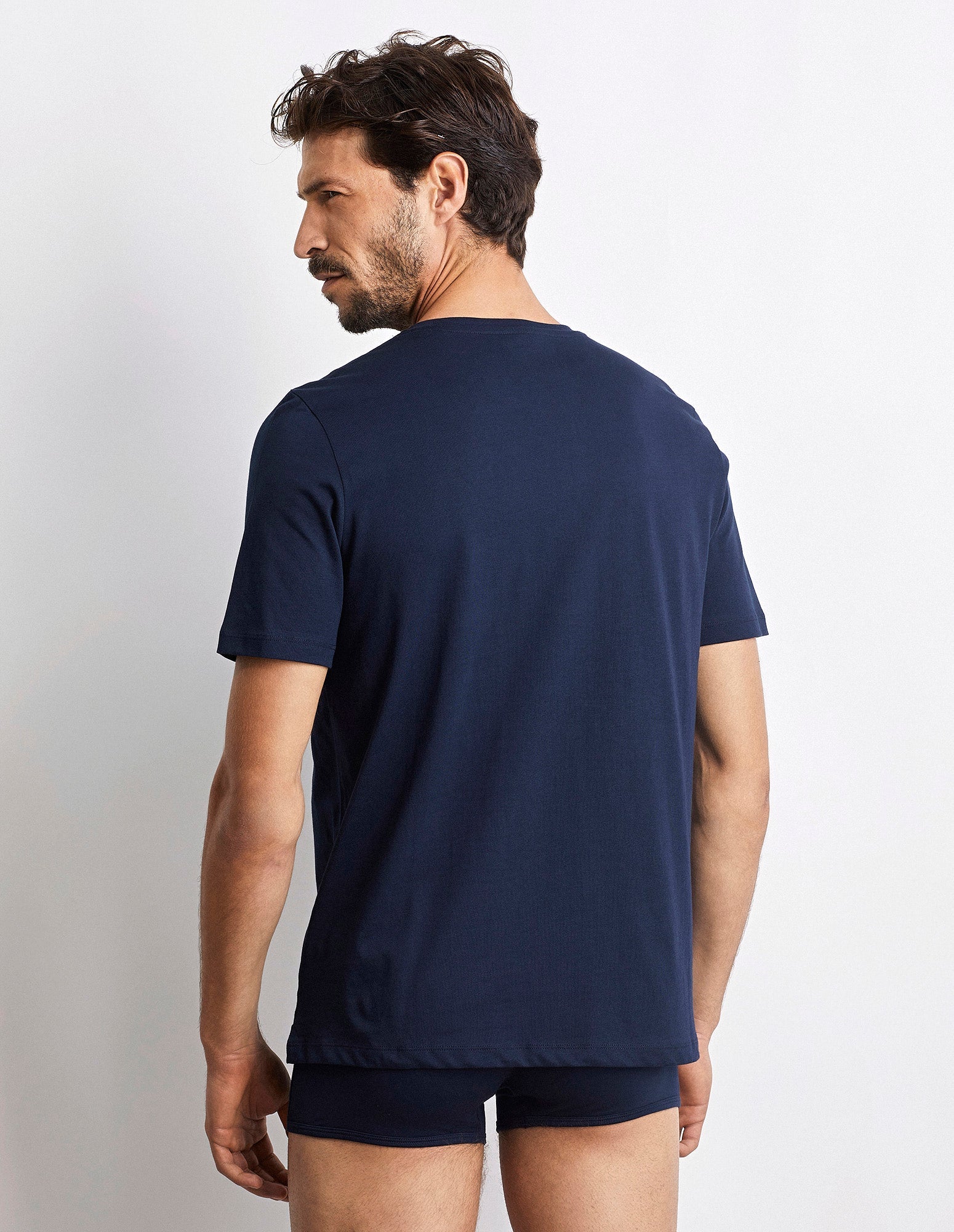 T-shirt girocollo uomo in cotone Supima Luxury
