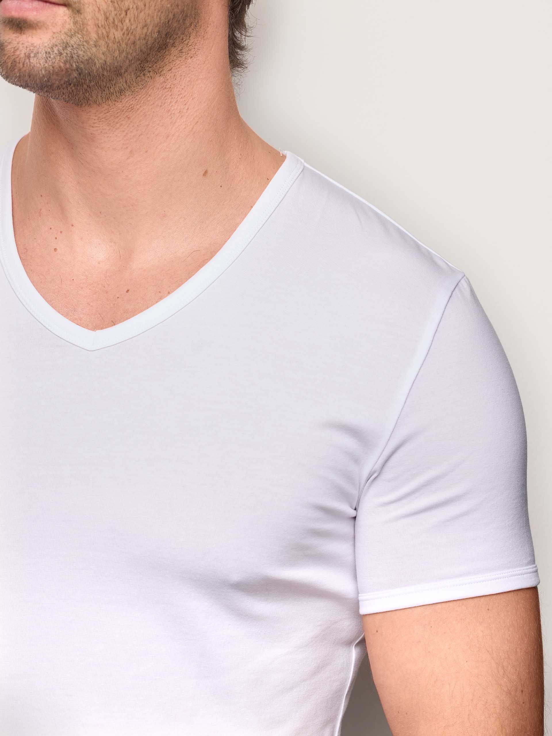 Maglia scollo V jersey di cotone - New Simply