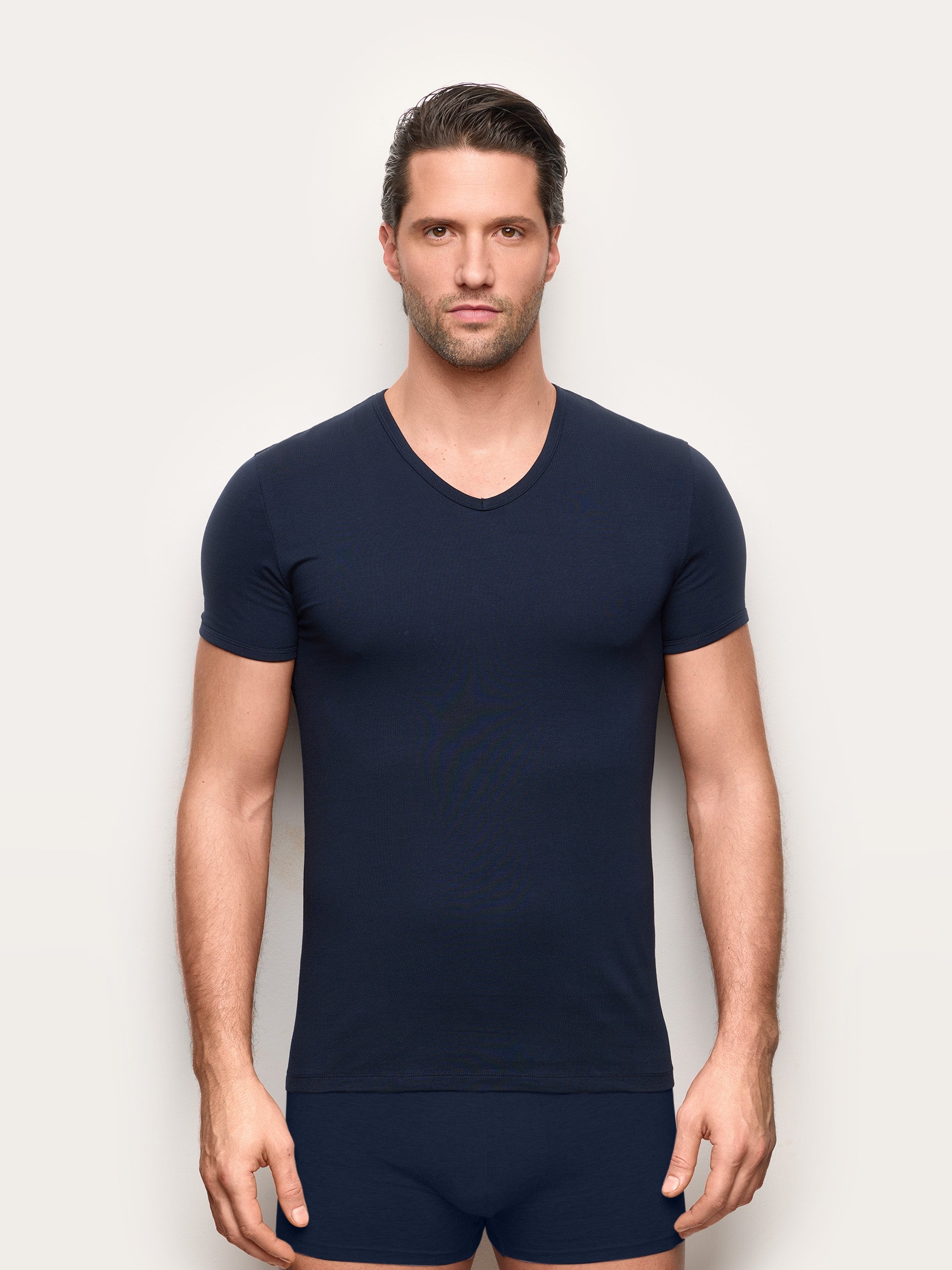 Maglia scollo V jersey di cotone - New Simply