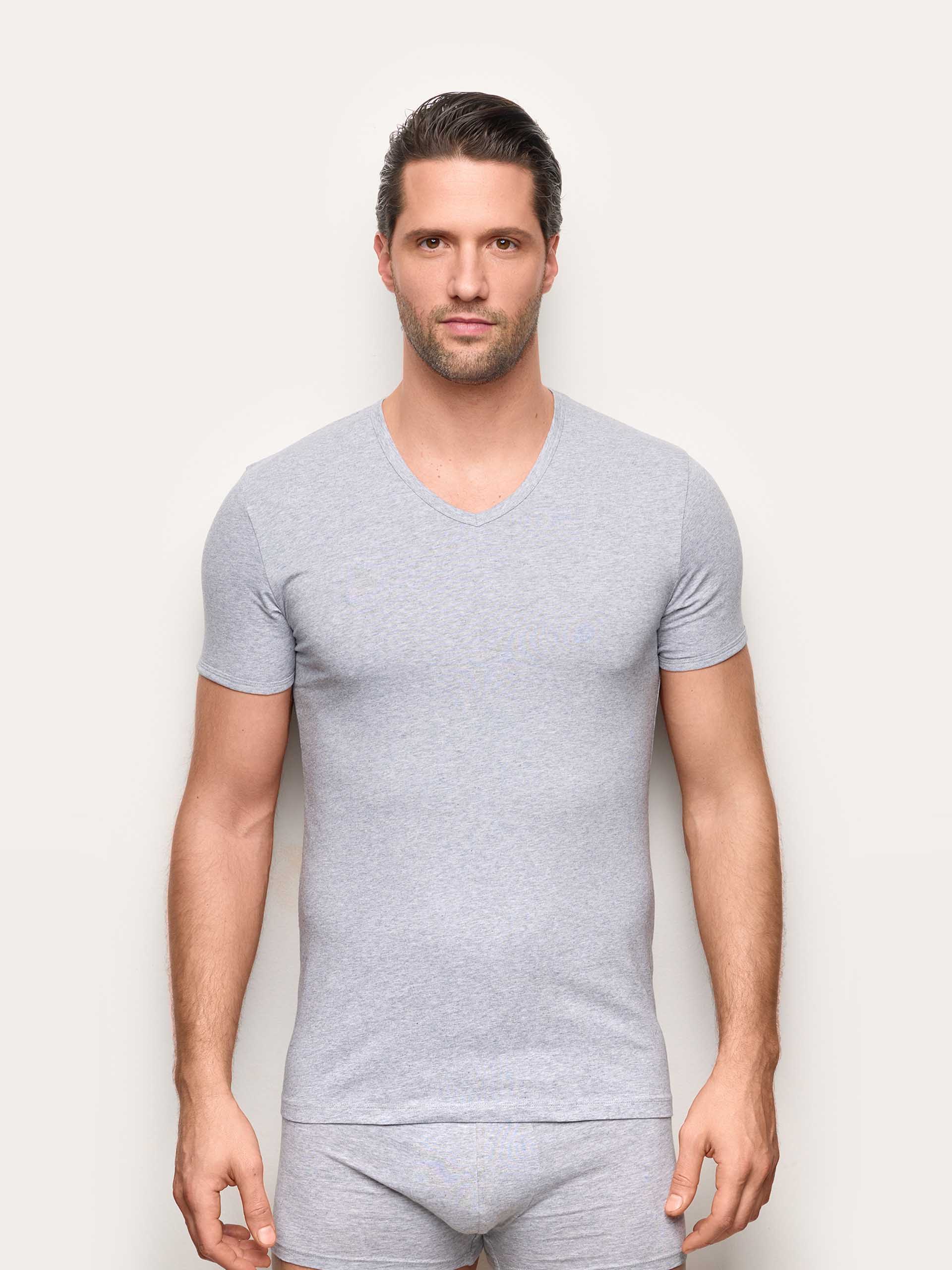 Maglia scollo V jersey di cotone - New Simply