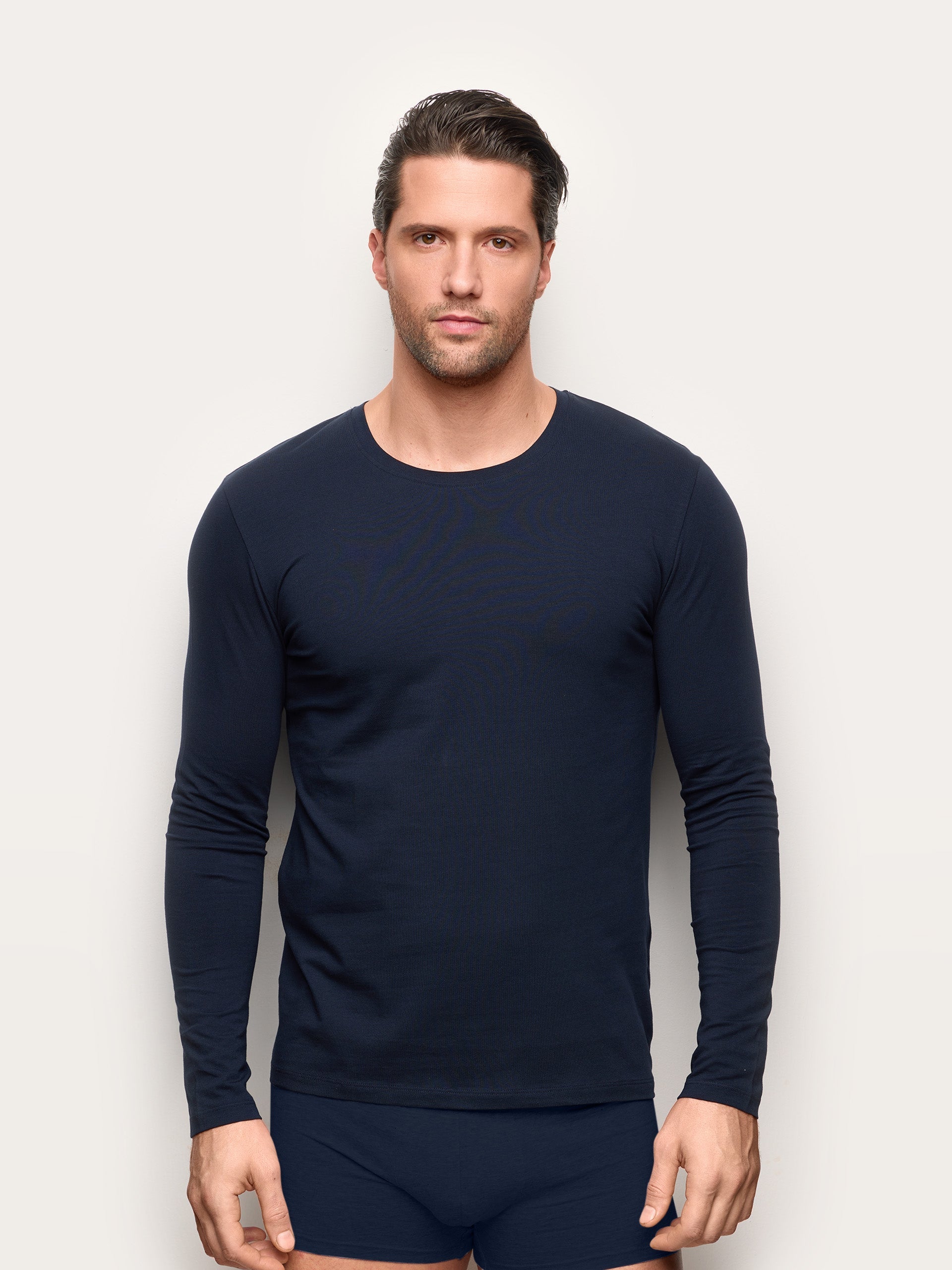 Maglia girocollo manica lunga jersey di cotone - New Simply
