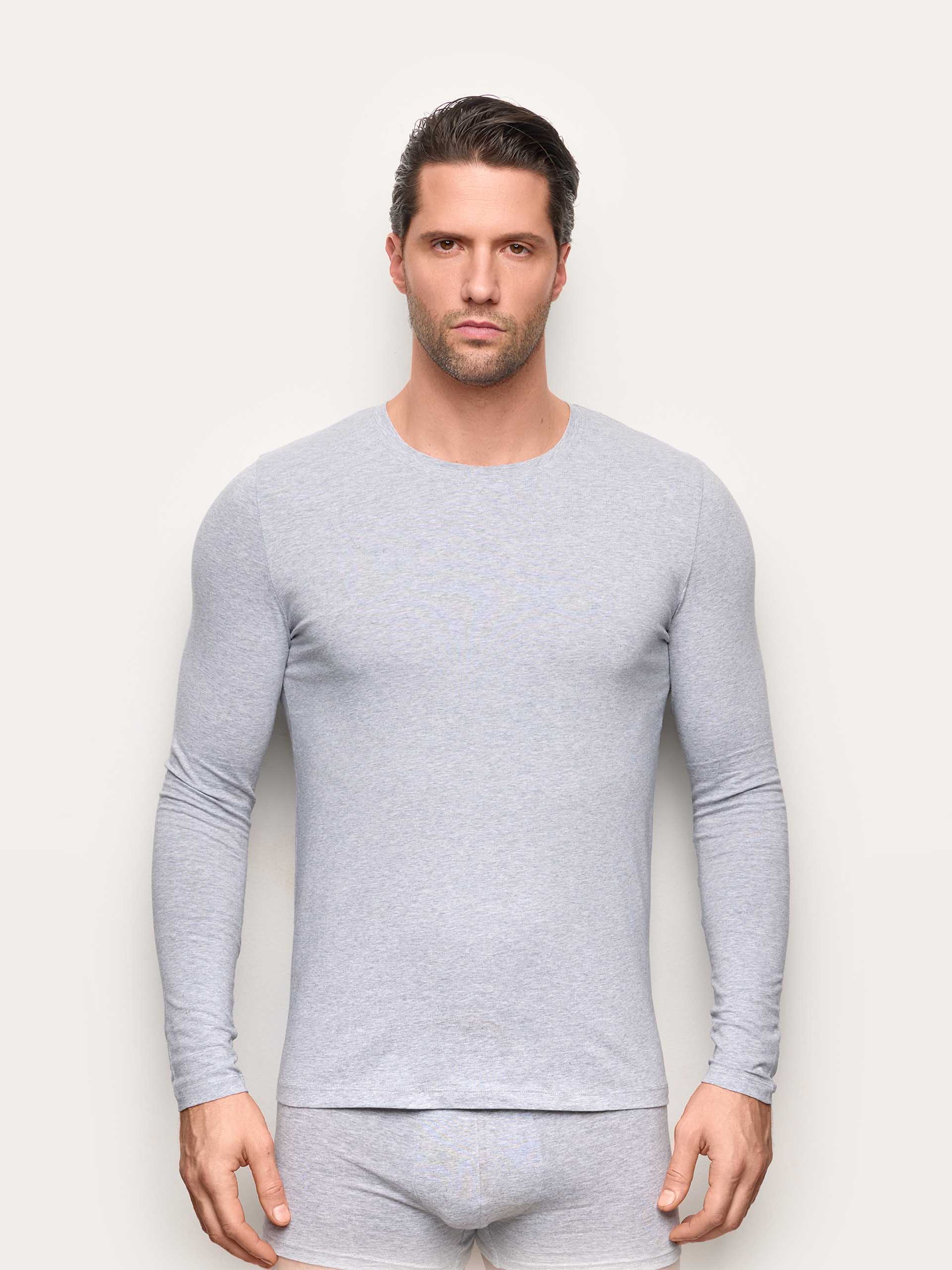 Maglia girocollo manica lunga jersey di cotone - New Simply