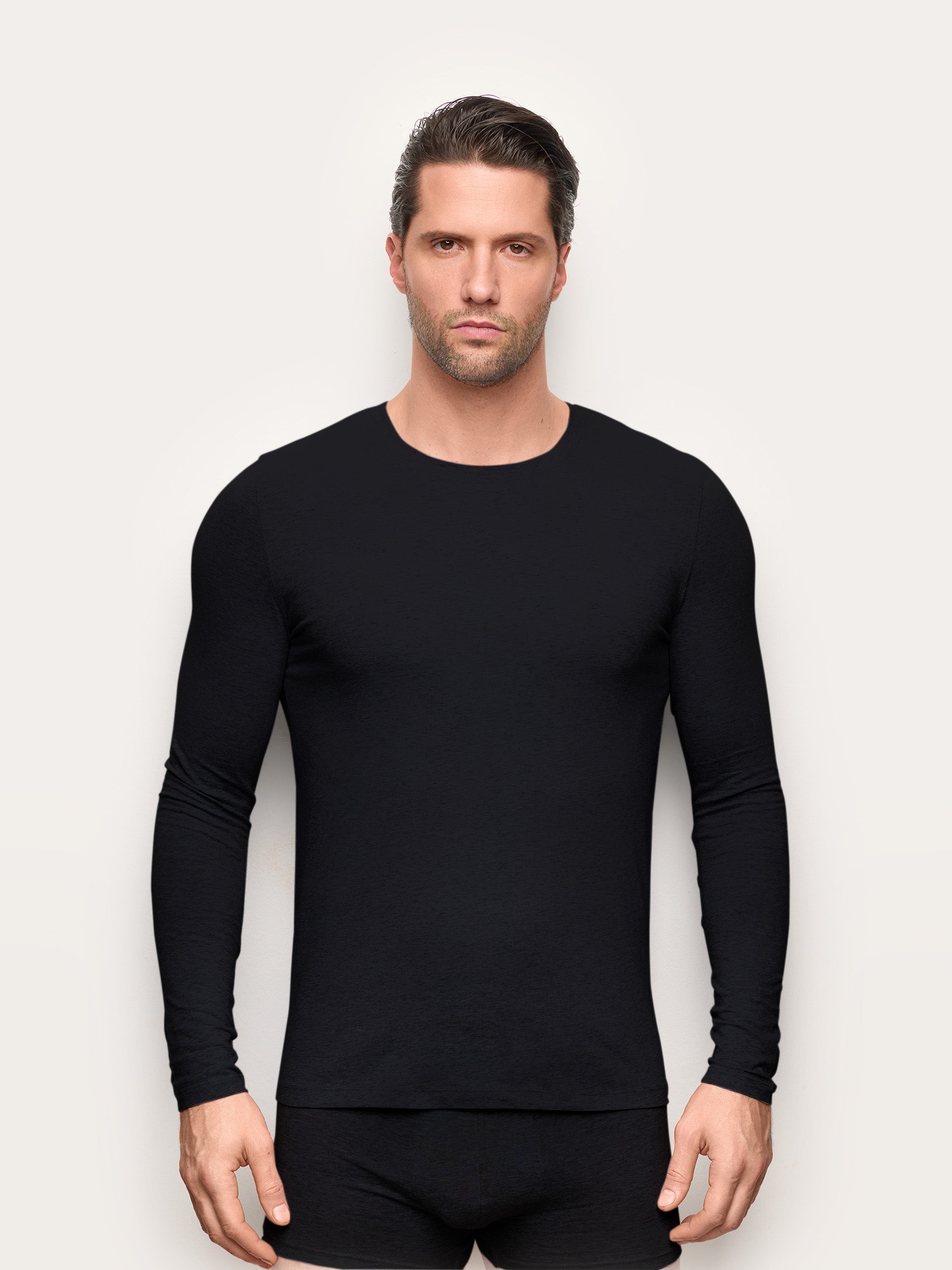 Maglia girocollo manica lunga jersey di cotone - New Simply