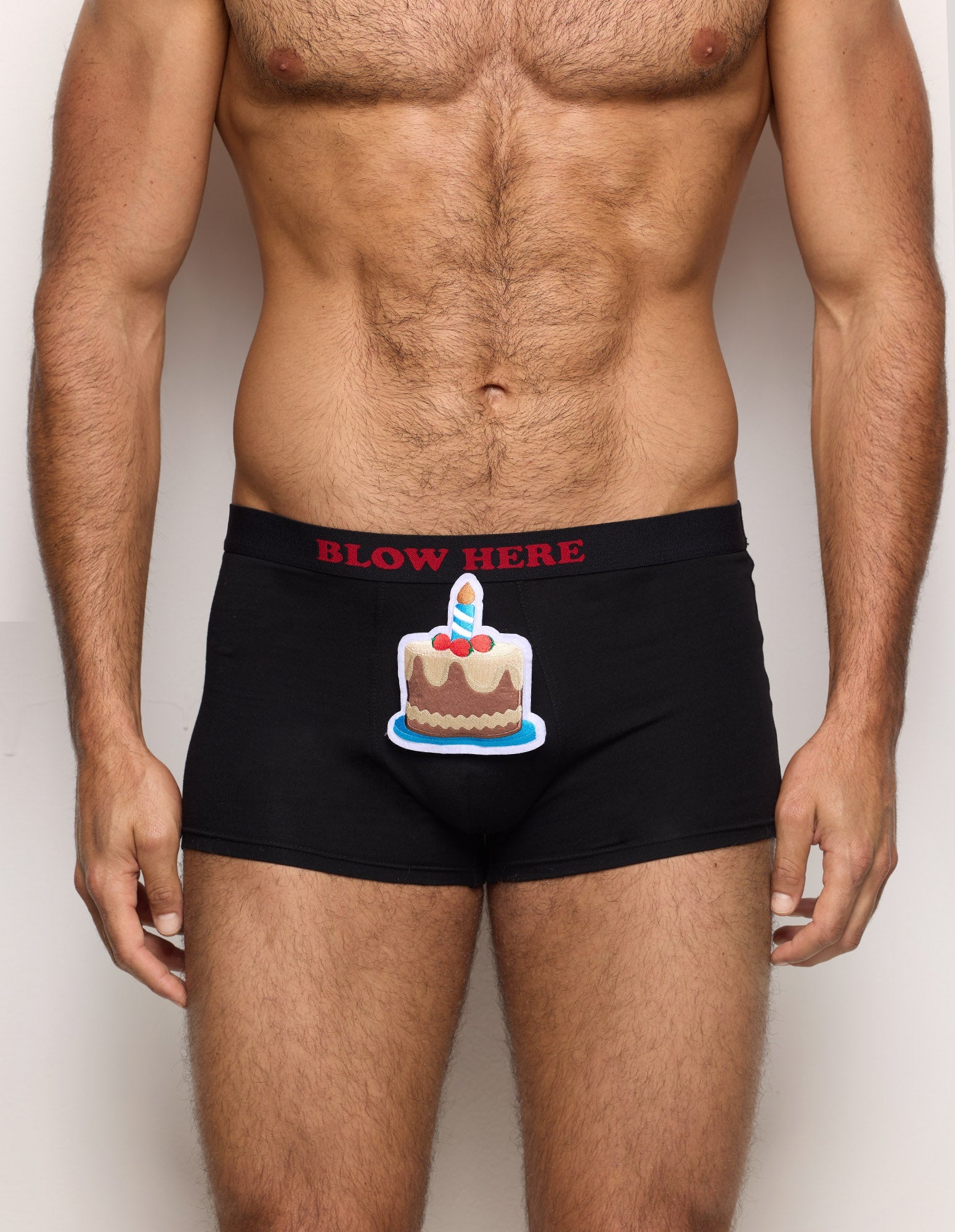 Boxer da uomo con accessorio a forma di torta Let's Celebrate