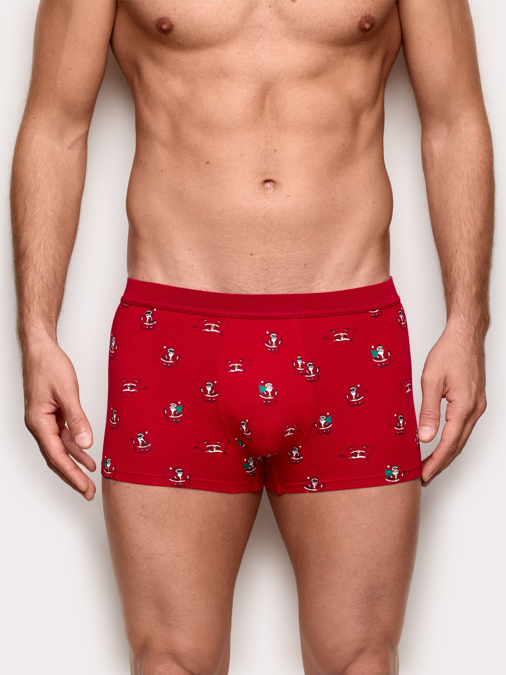 Boxer rosso Santa Hello Xmas