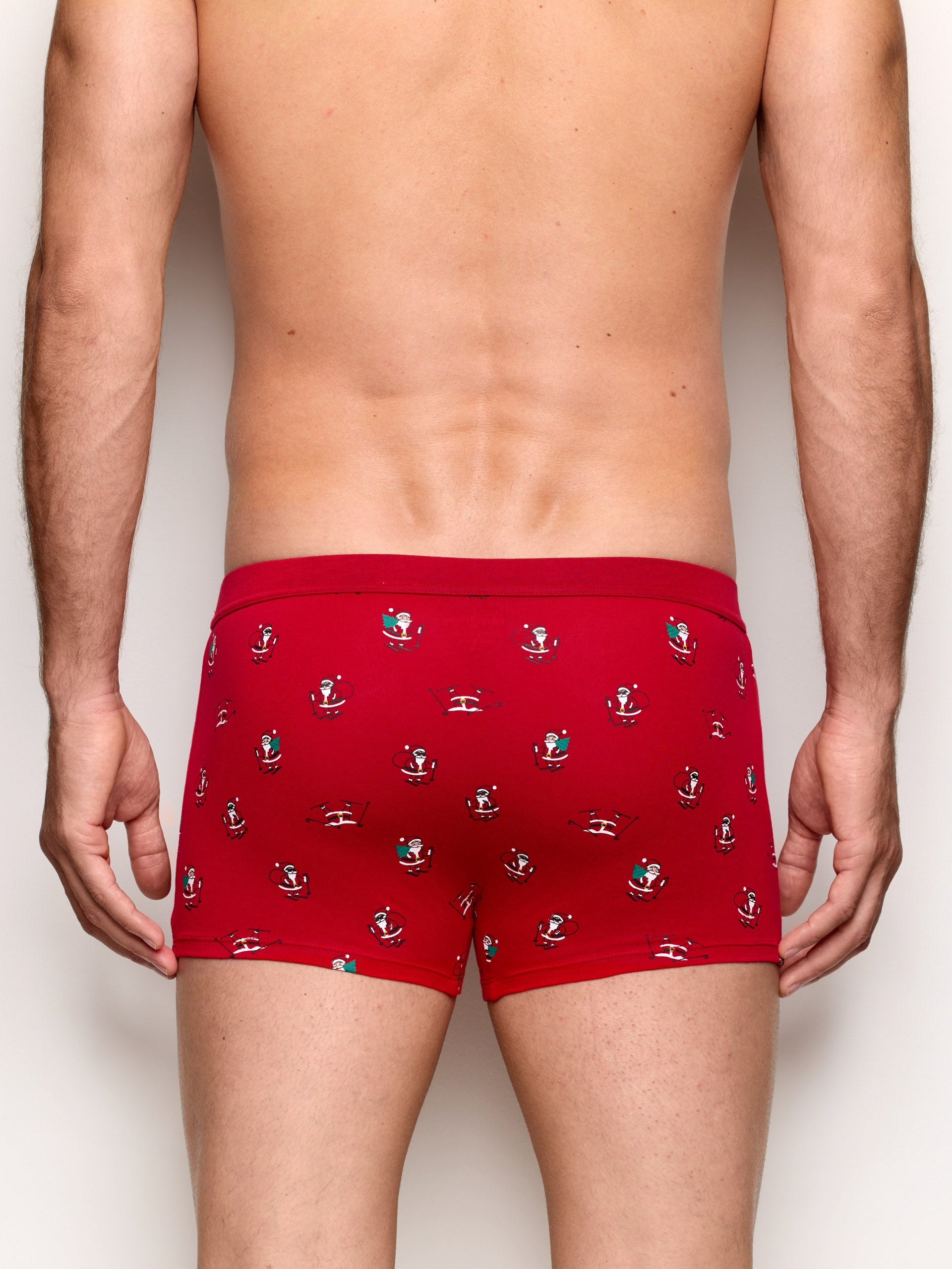 Boxer rosso Santa Hello Xmas