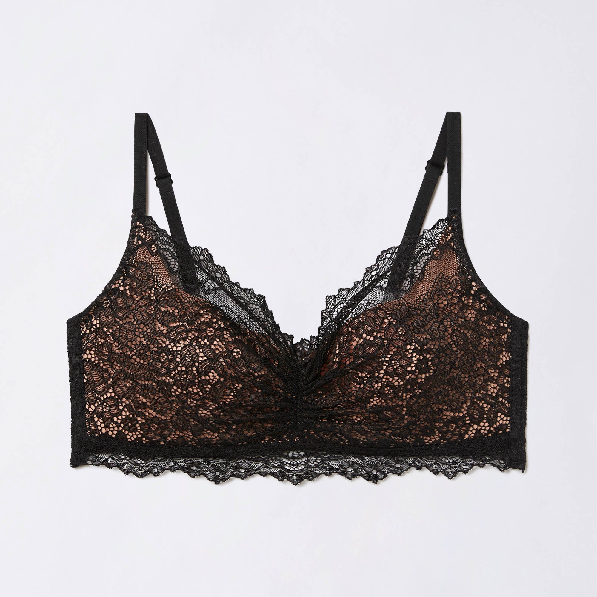 Bralette senza ferretto coppe differenziate - Orchidea
