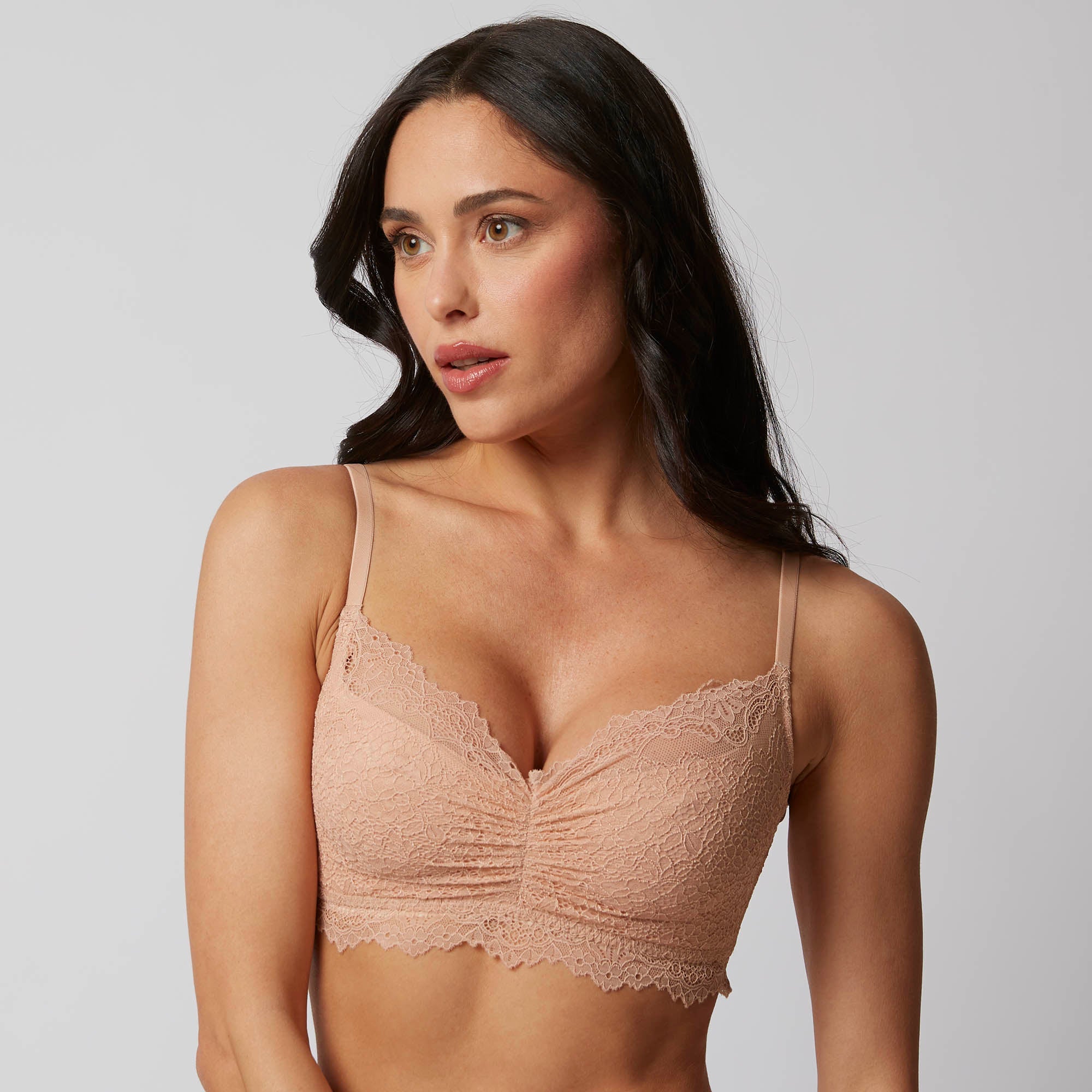 Bralette senza ferretto coppe differenziate - Orchidea