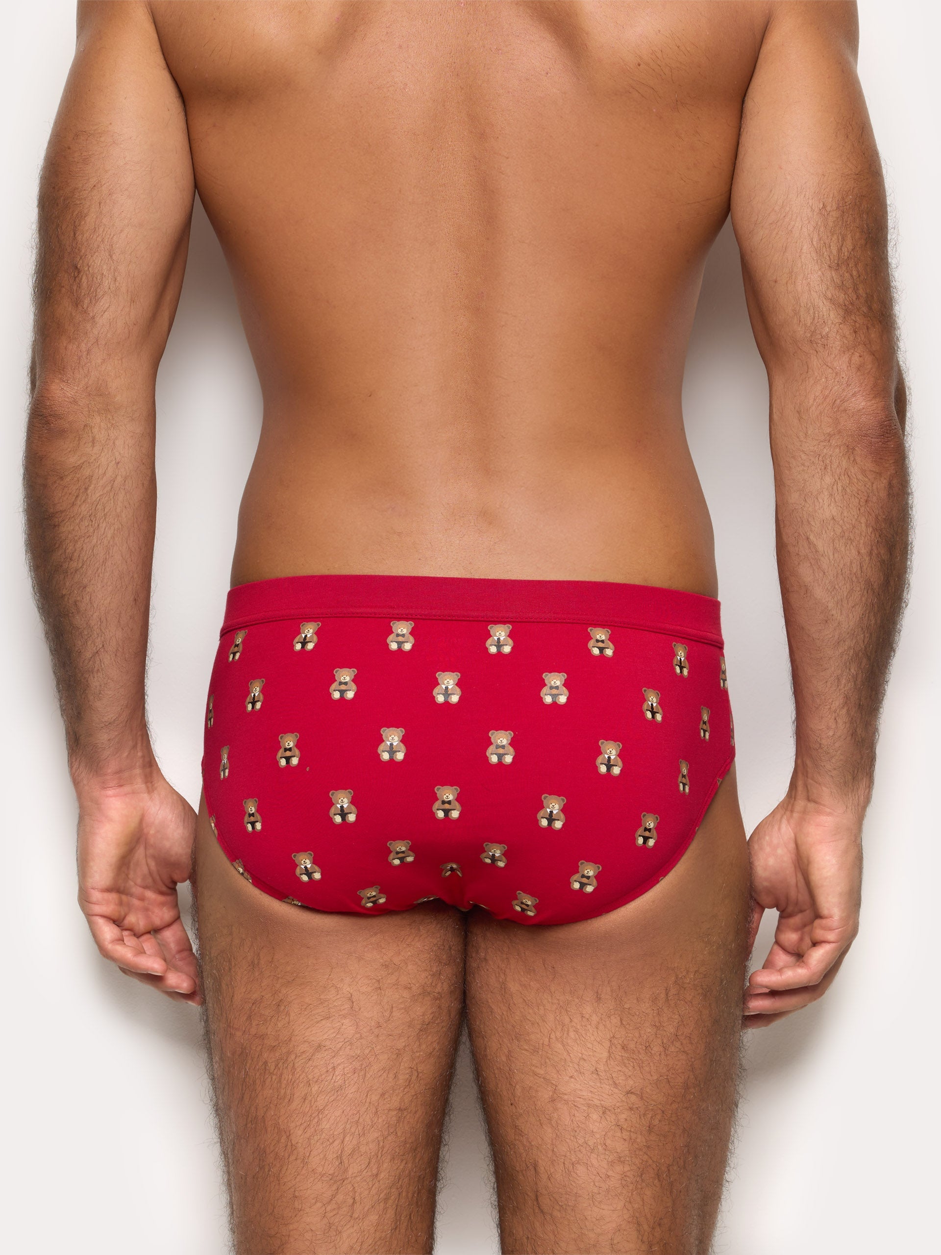 Slip rosso con orsetti Hello Xmas